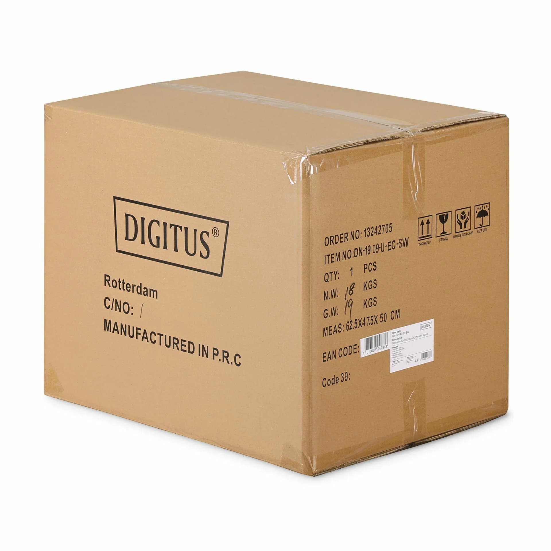 Digitus zidni kabinet  9U 505 600x450 črn sestavljen DN-19 09-U-EC-SW - slika 11
