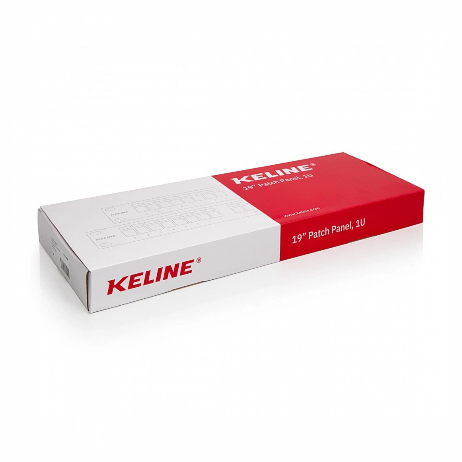 KELine panel CAT.5e/6/6A 24-port +nosilec kablov KEP-EMPTY-S - slika 3