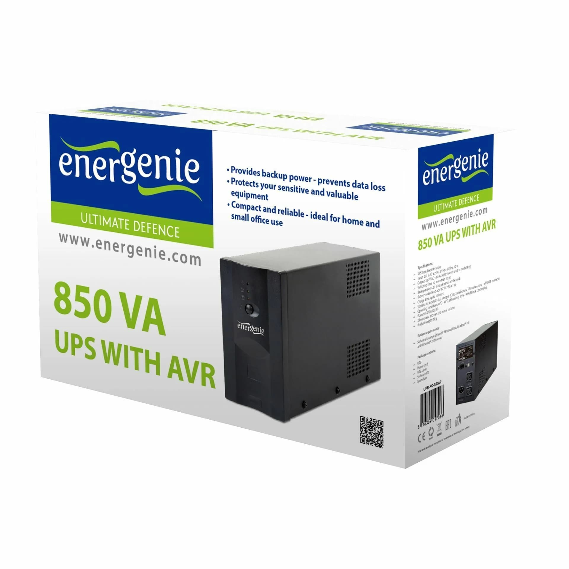 Energenie Energenie UPS  850VA UPS-PC-850AP Brezprekinitveno napajanje (UPS)