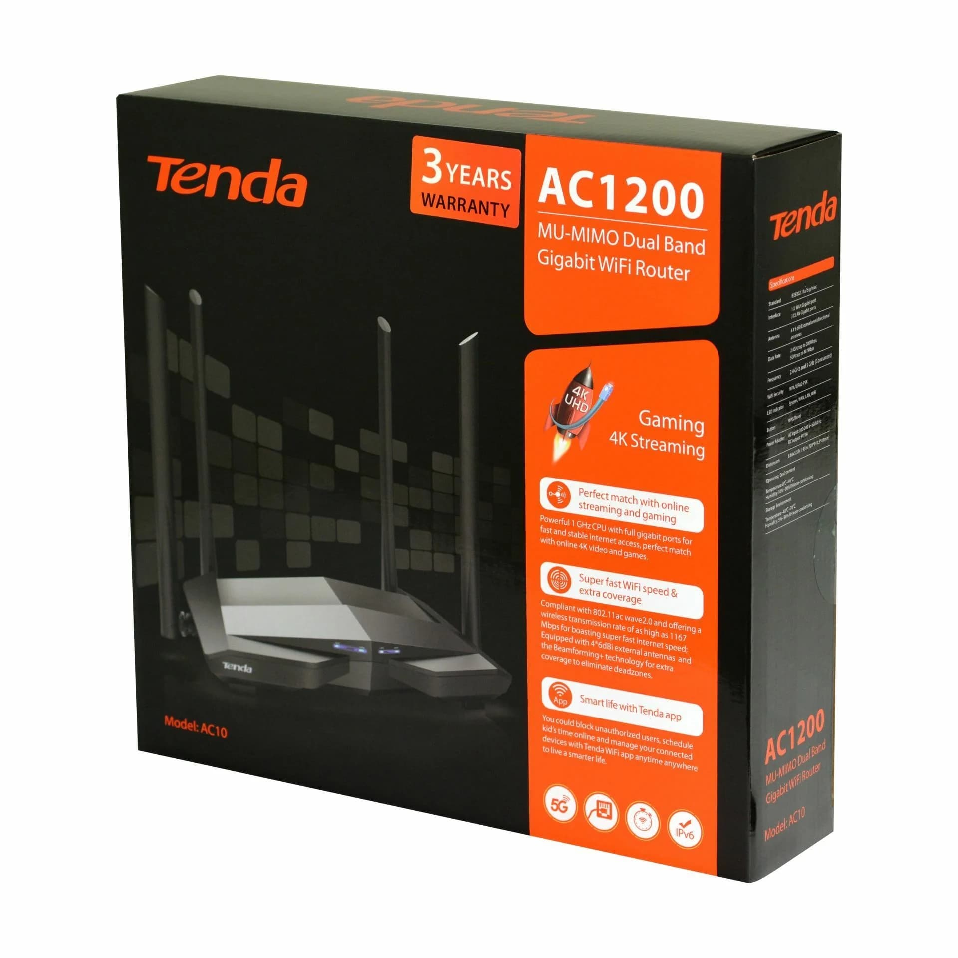 Tenda usmerjevalnik WiFi AC 1200Mb Giga Dual-Band AC10 - slika 6