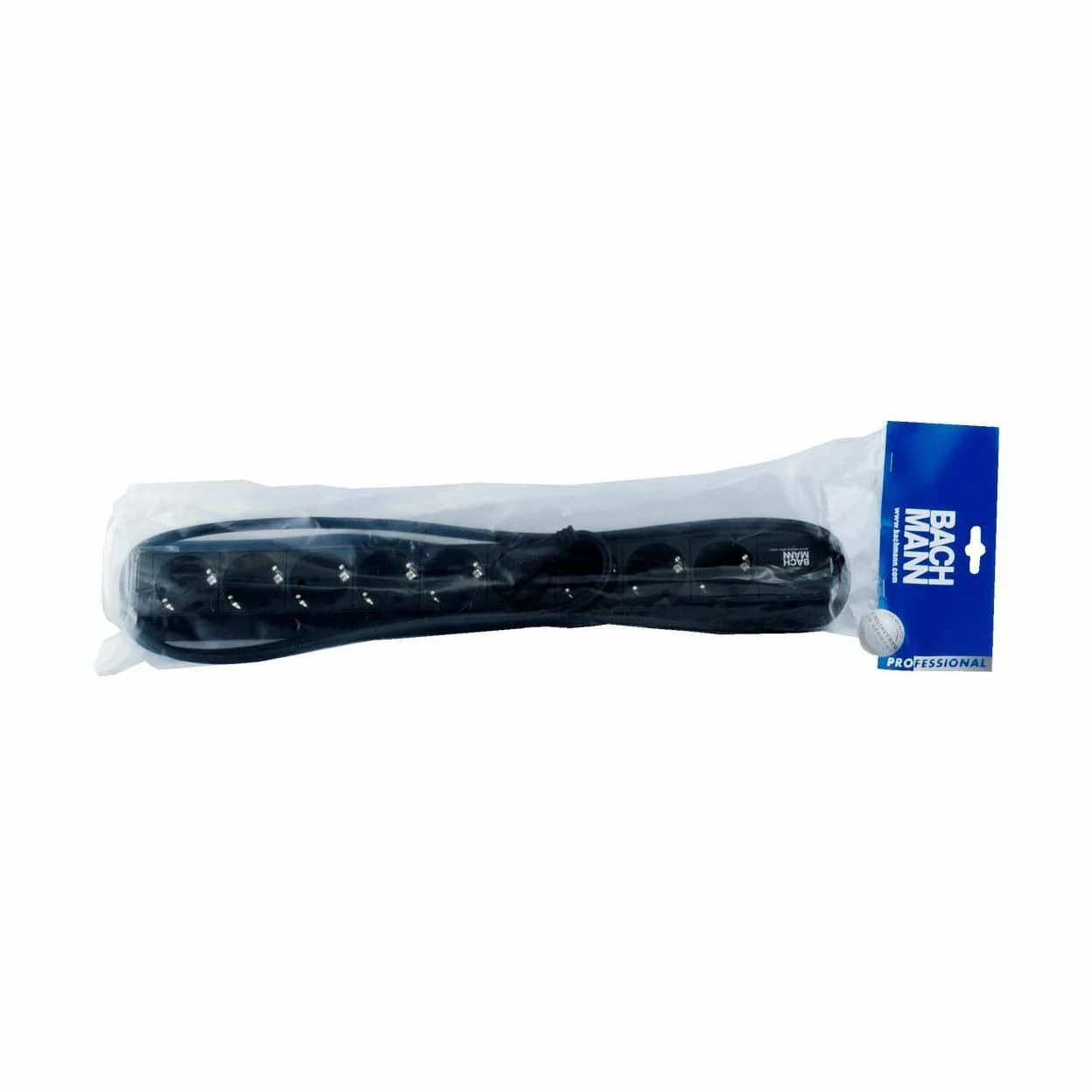 Bachmann razdelilec rack 9x250V ALU 2m črn 333.506 - slika 2