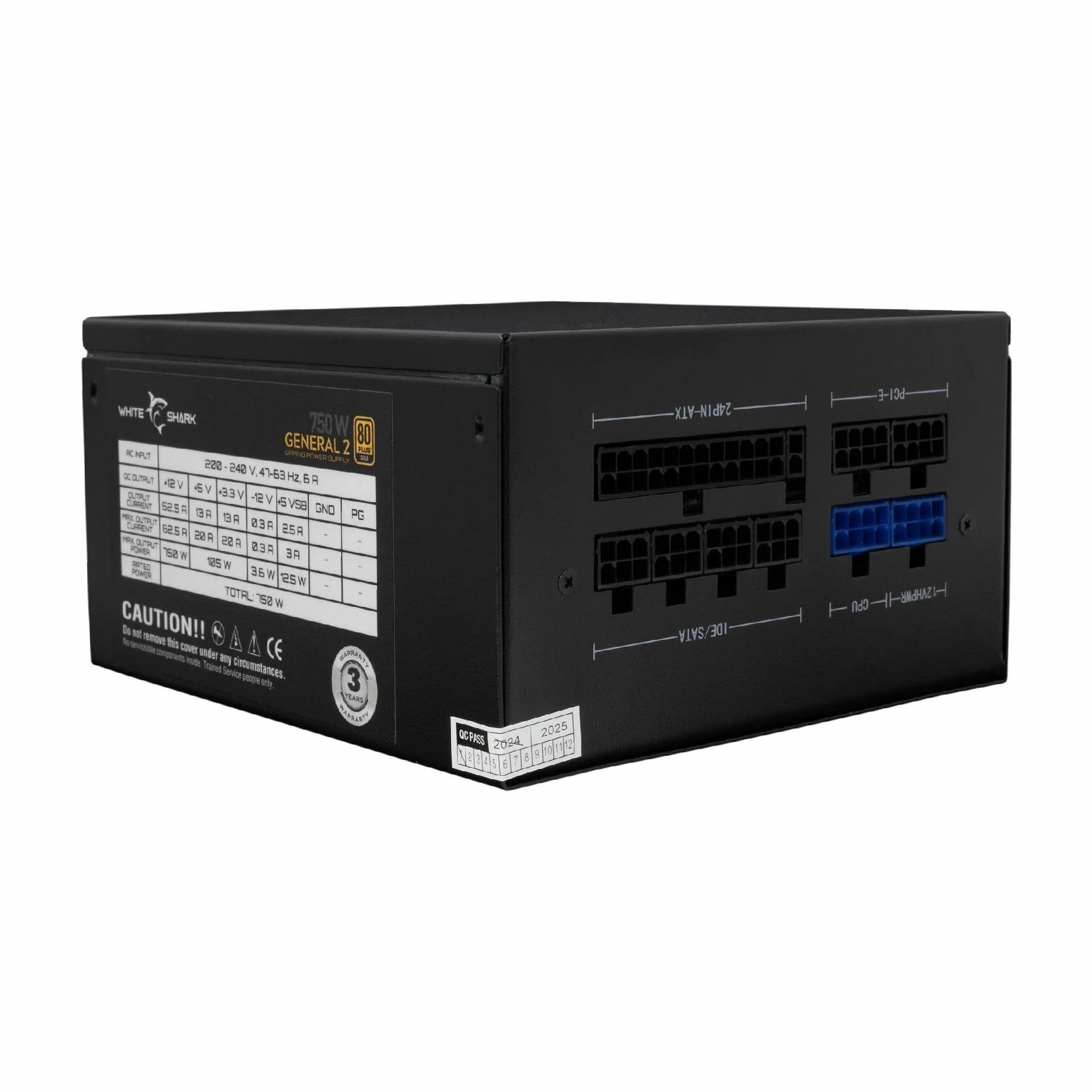 WHITE SHARK napajalnik ATX 750W modularni GOLD GPSU-750W GENERAL-2 - slika 4