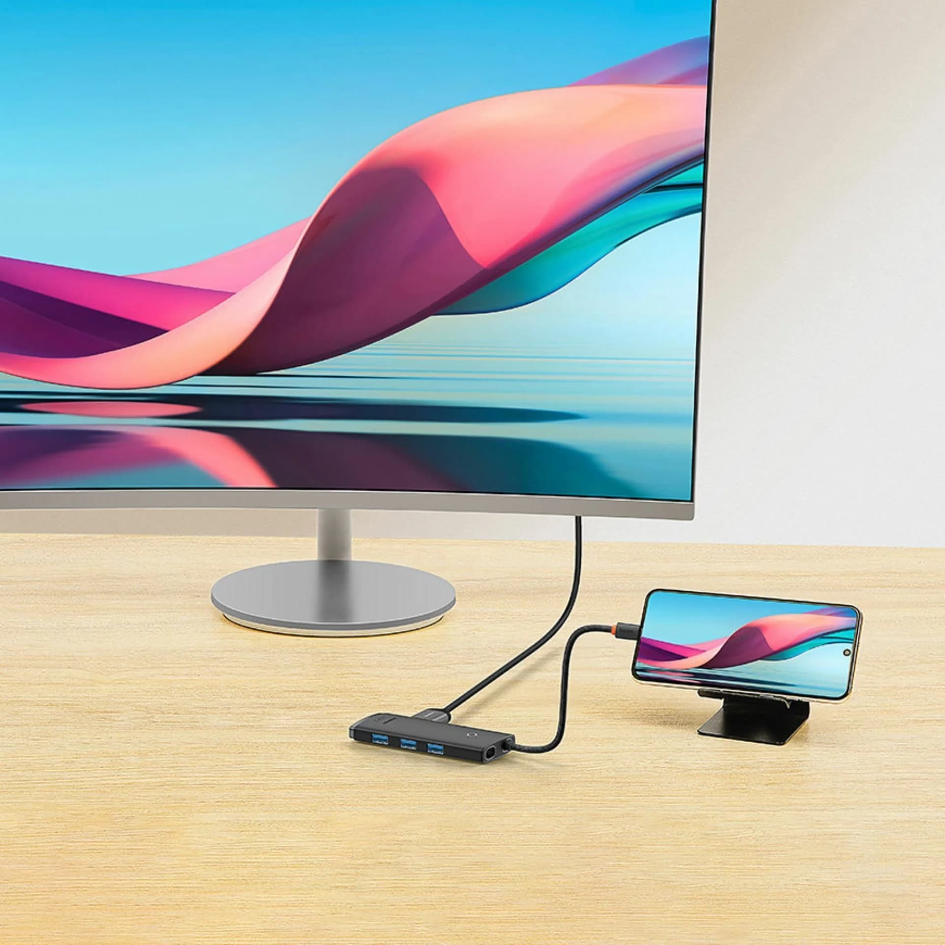 Baseus priklopna postaja USB 3.1 TipC 5v1 4K črn WKQX040001 - slika 7