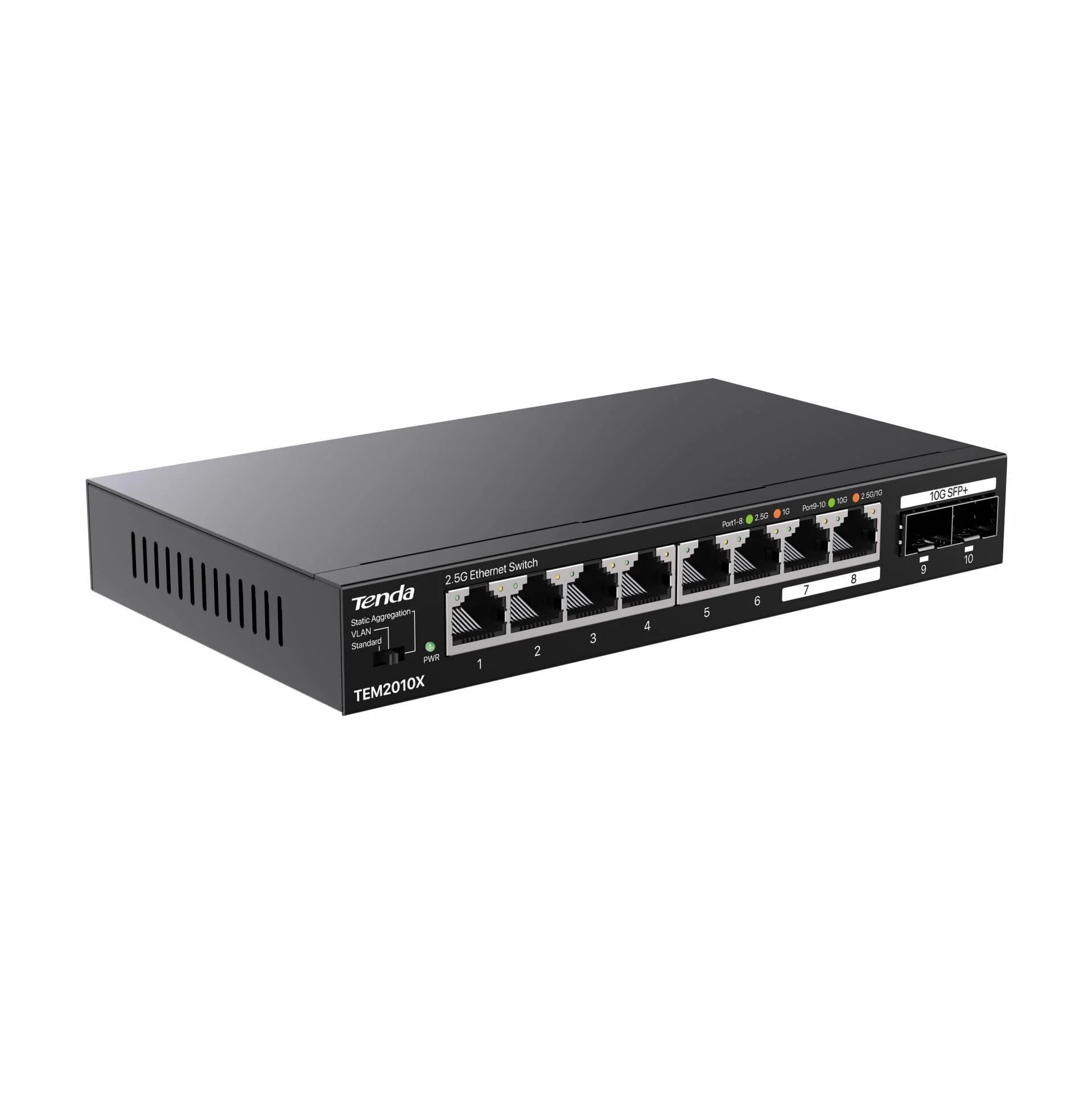 Tenda stikalo 2,5 Giga 8-port 2x SFP+ TEM2010X - slika 3