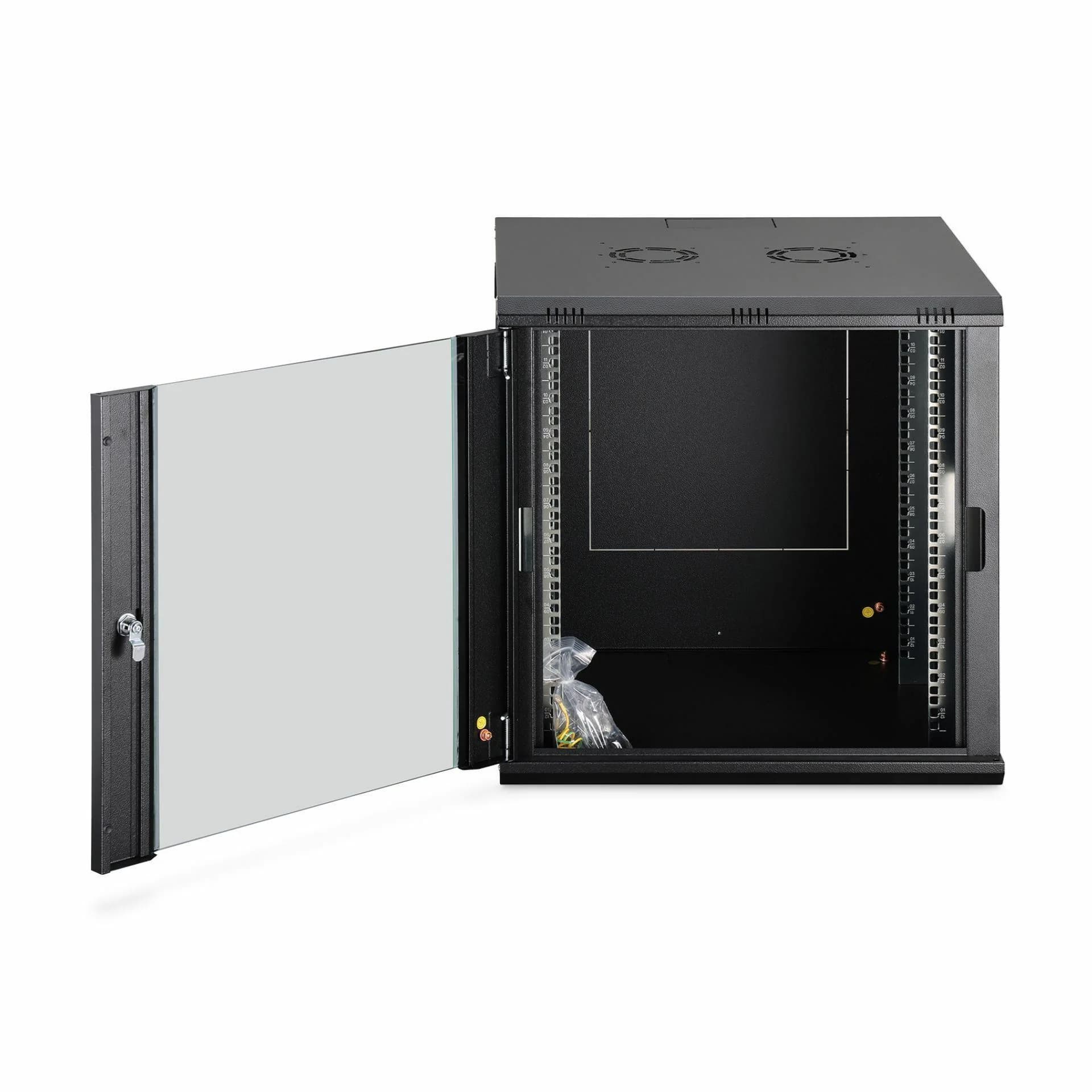 Digitus zidni kabinet  9U 505 600x600 črn sestavljen DN-19 09U-6/6-EC-SW - slika 3