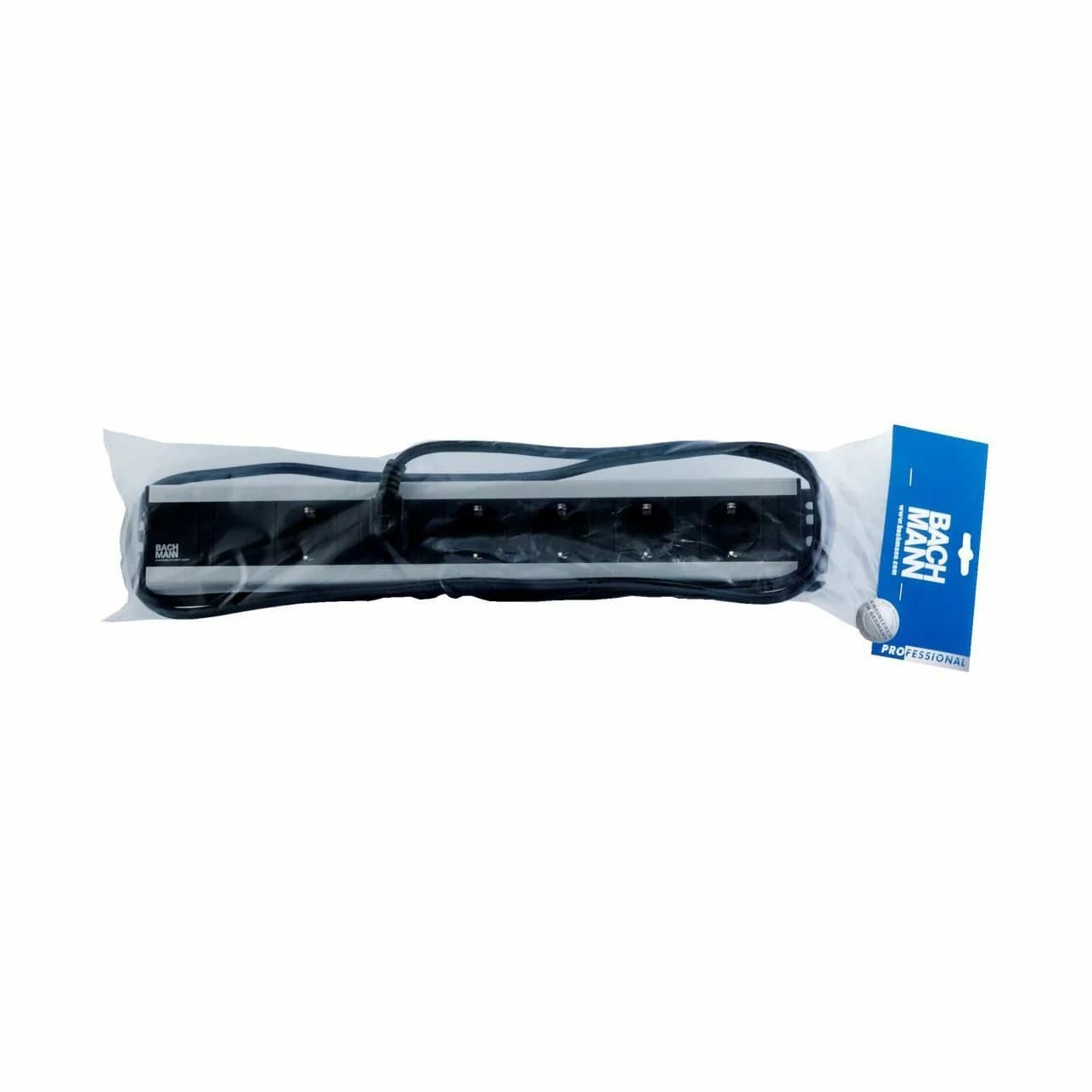 Bachmann razdelilec rack 6x250V PVC 90° 2m črno/siv 300.000 - slika 2