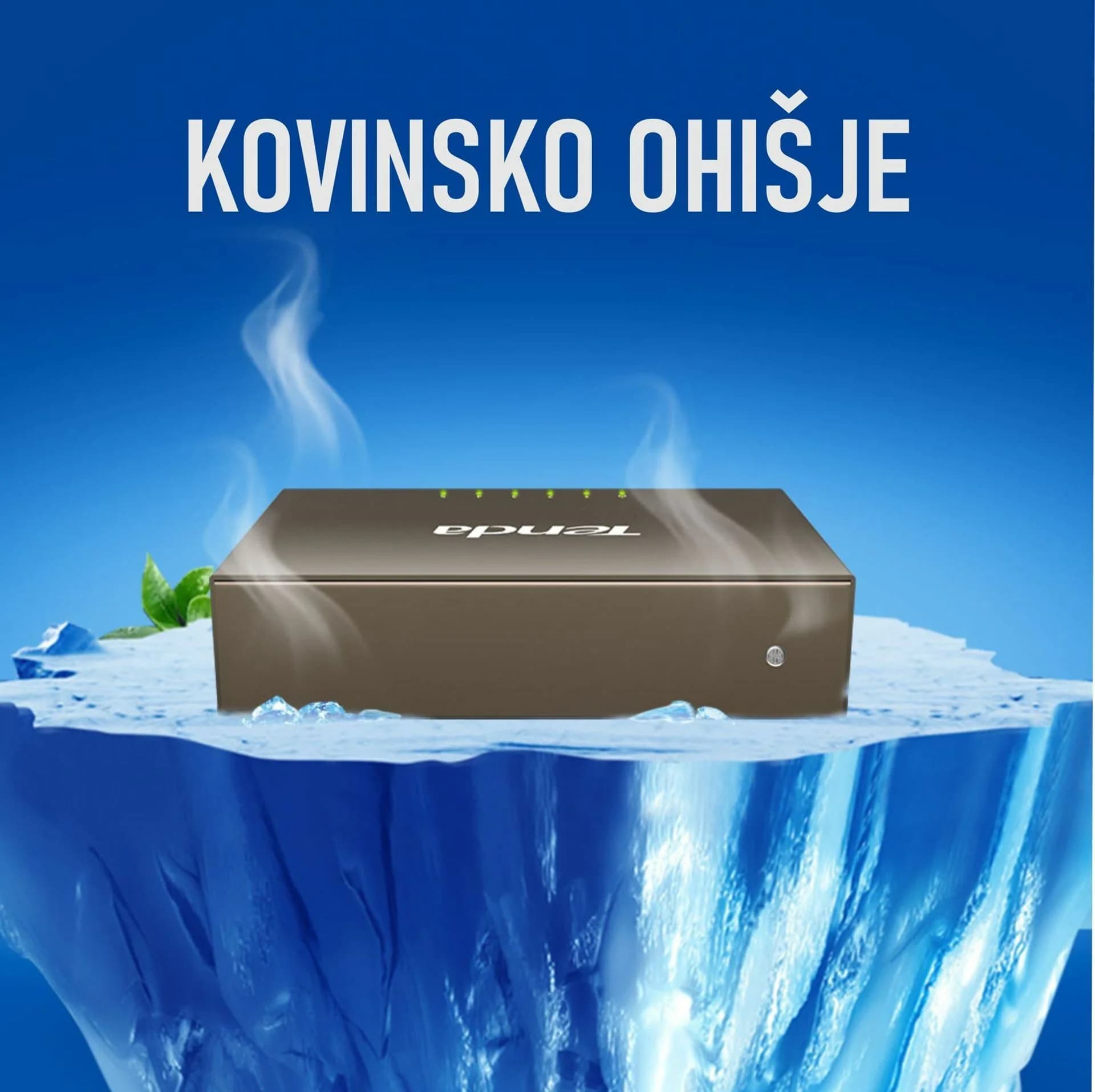 Tenda stikalo Giga  5-port kovinsko ohišje TEG1005D - slika 3