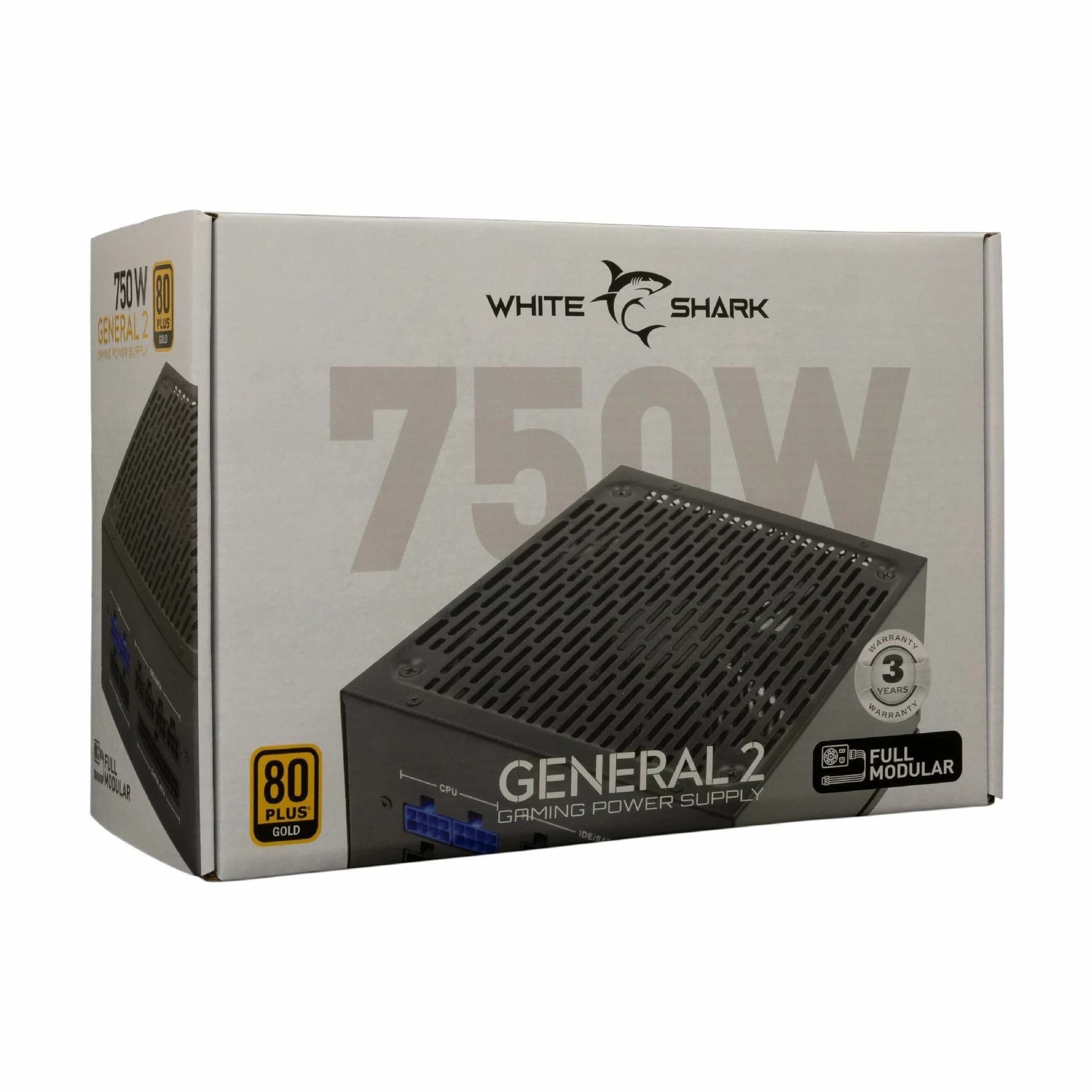 WHITE SHARK napajalnik ATX 750W modularni GOLD GPSU-750W GENERAL-2 - slika 8