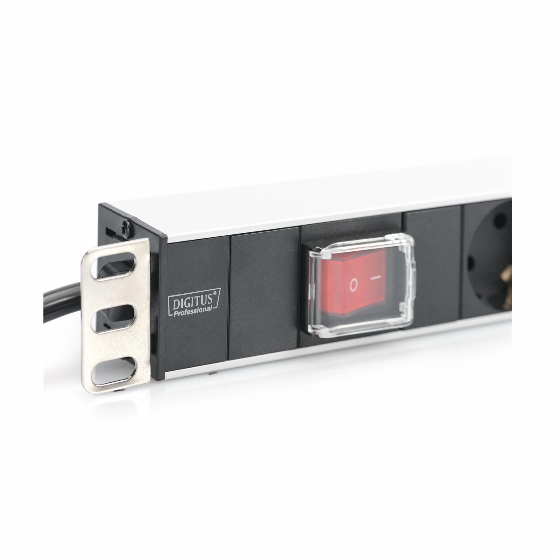 Digitus razdelilec rack 7x220V ALU+ stikalo črno/siv DN-95402 - slika 4