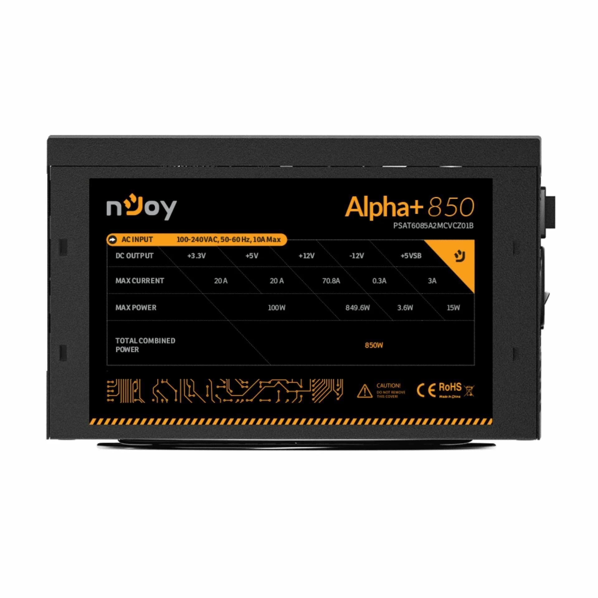 nJoy napajalnik ATX  850W modularni GOLD PSU Alpha+ 850 - slika 4