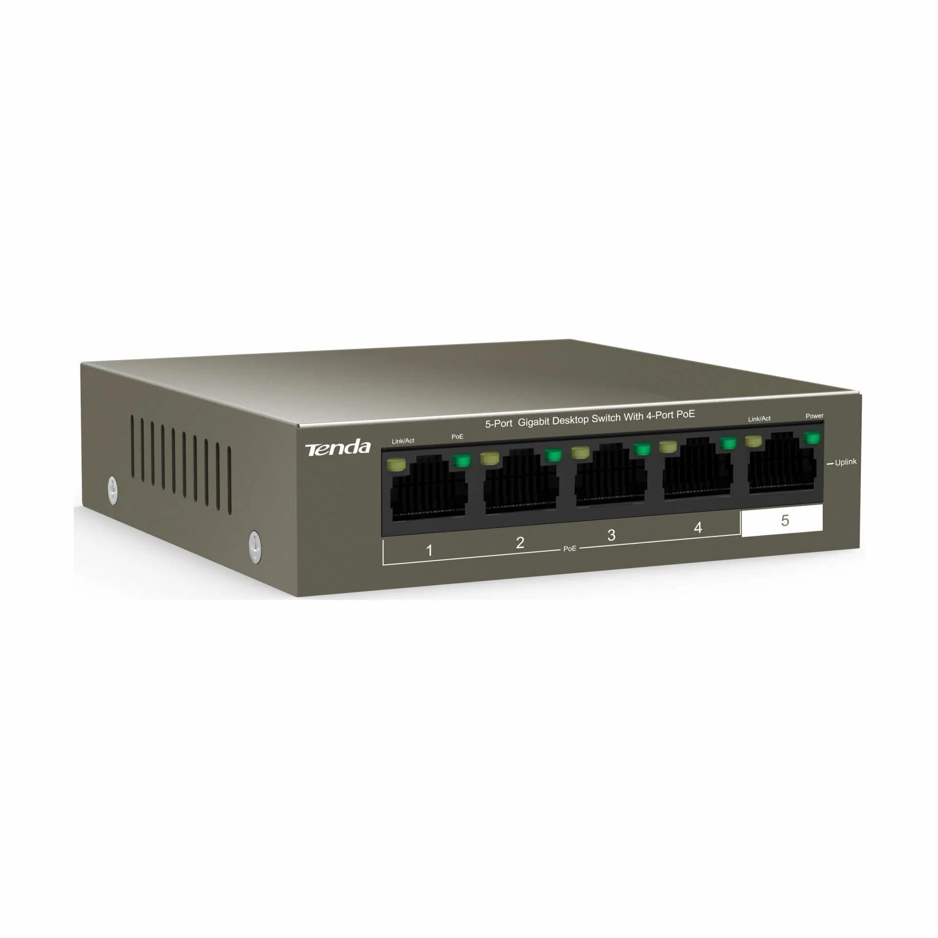 Tenda stikalo Giga  5-port 4x PoE mini kovinsko ohišje TEG1105P-4-63W - slika 2