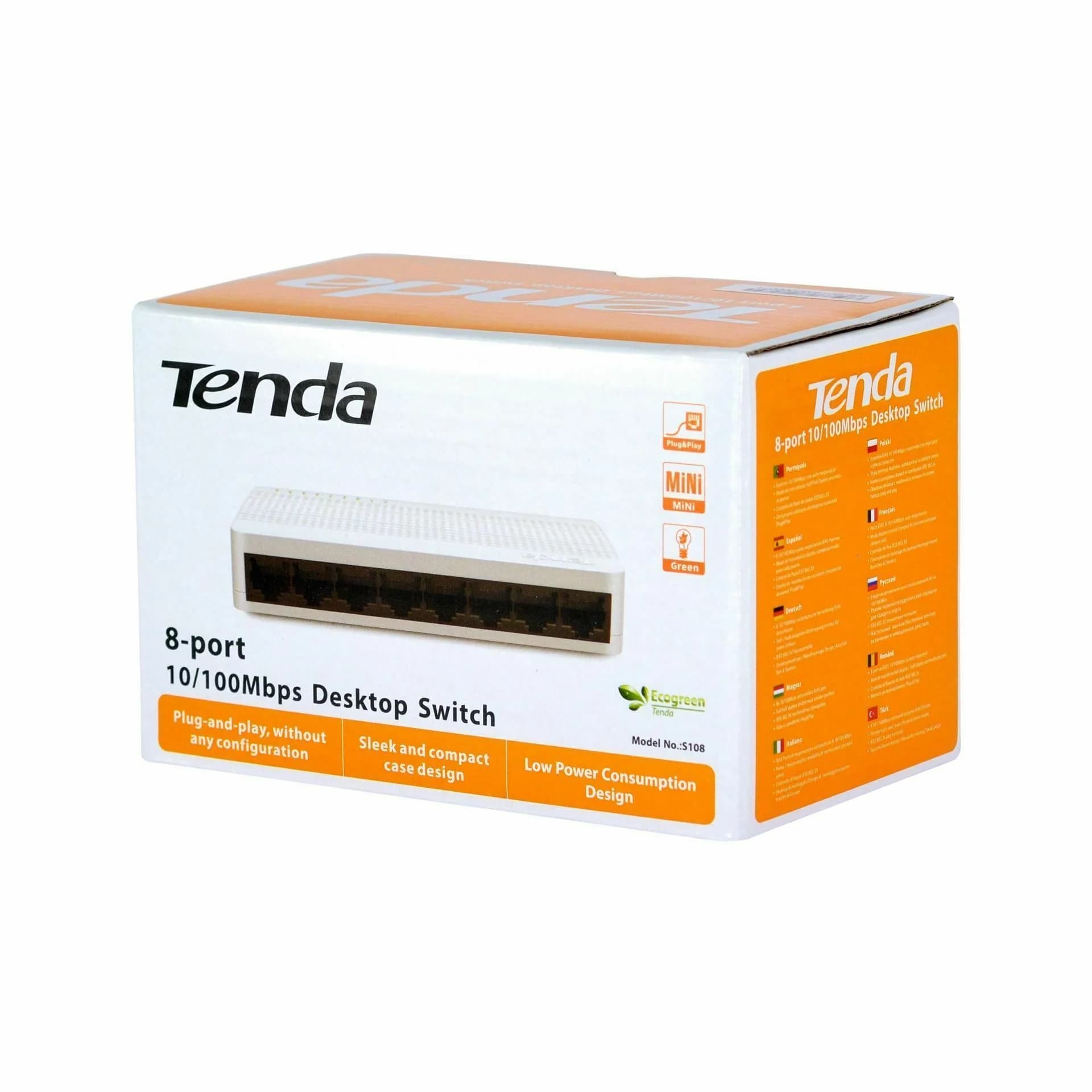 Tenda stikalo 100M  8-port mini S108 - slika 4