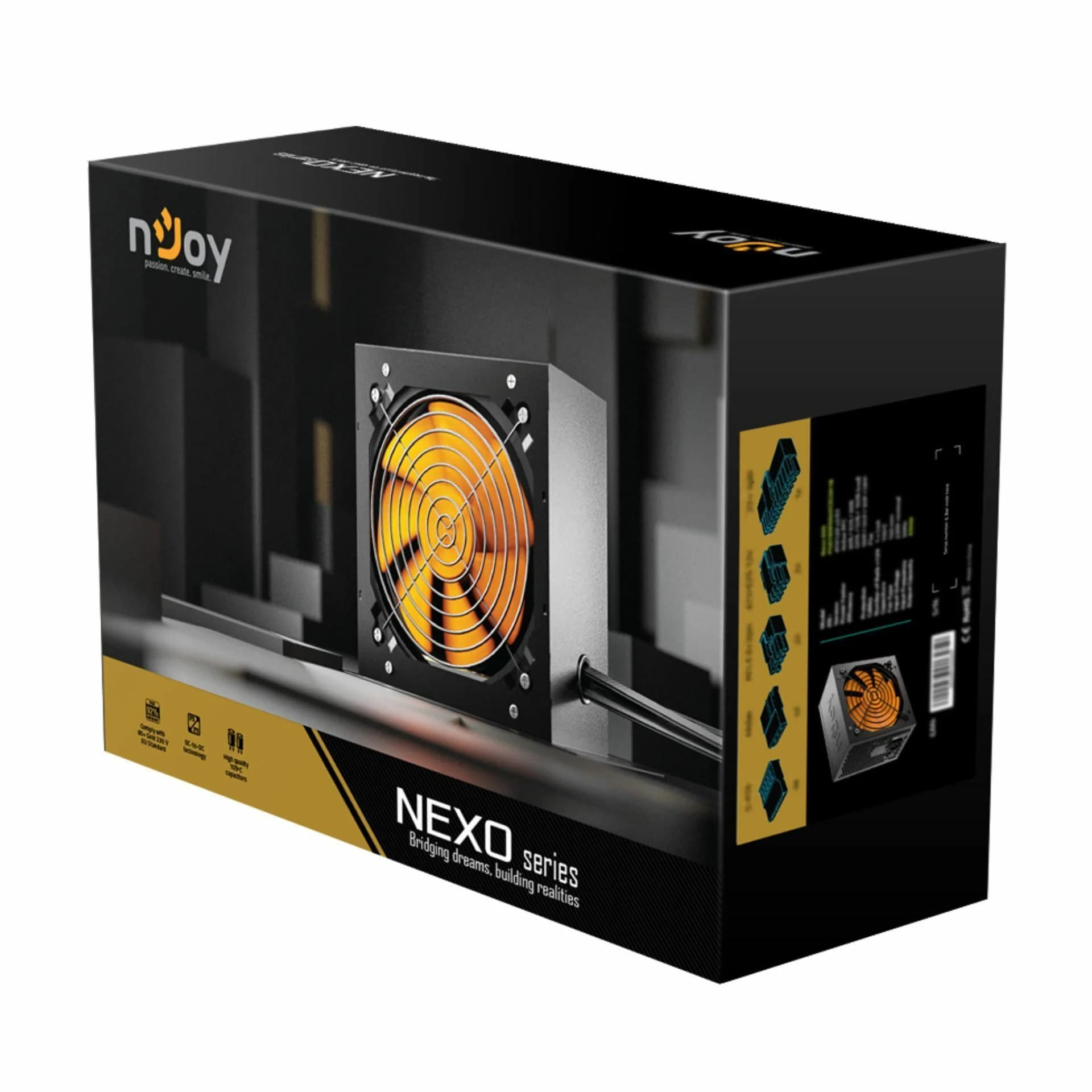 nJoy napajalnik ATX  850W PSU GOLD Nexo 850 - slika 6