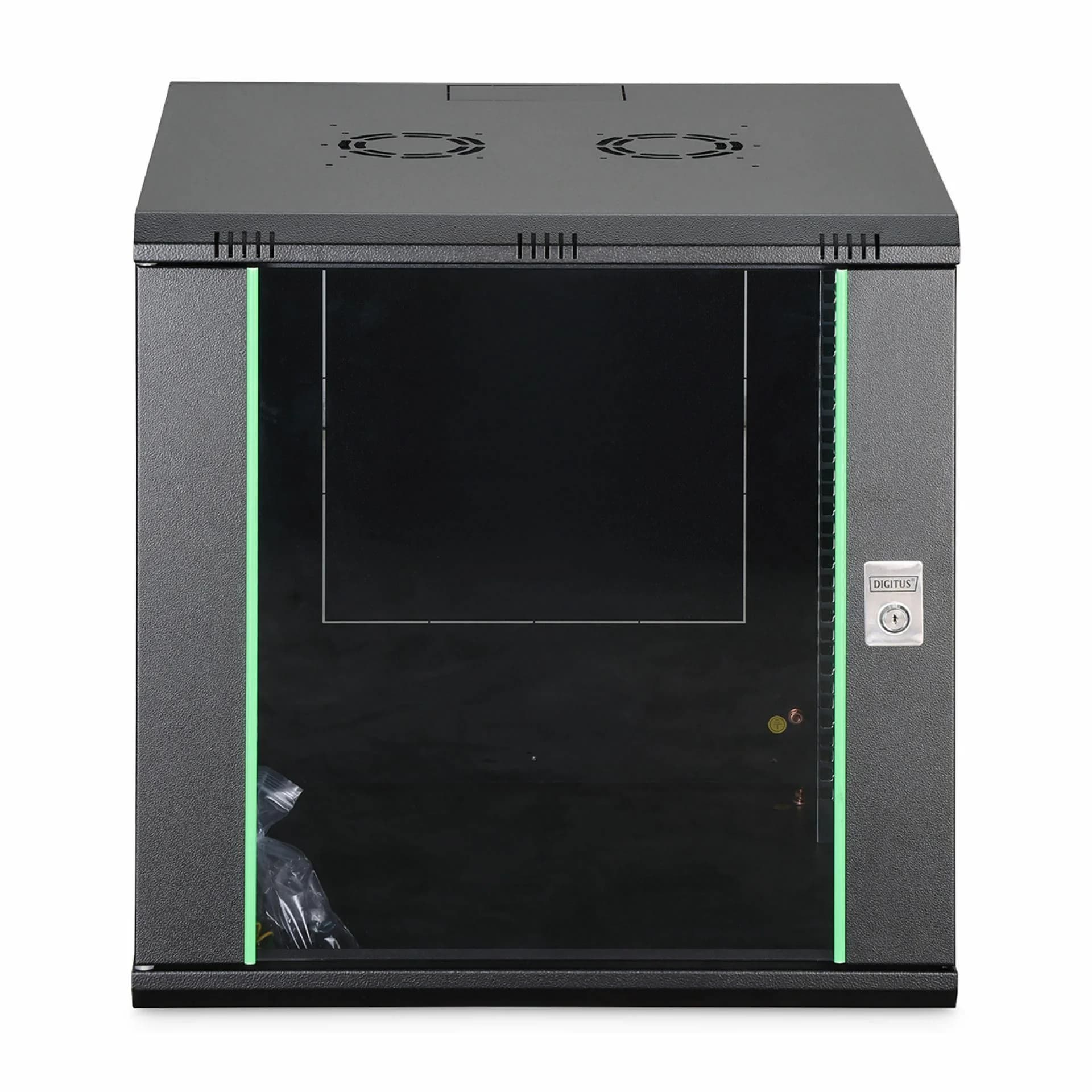 Digitus zidni kabinet 12U 638 600x600 črn sestavljen DN-19 12U-6/6-EC-SW - slika 2
