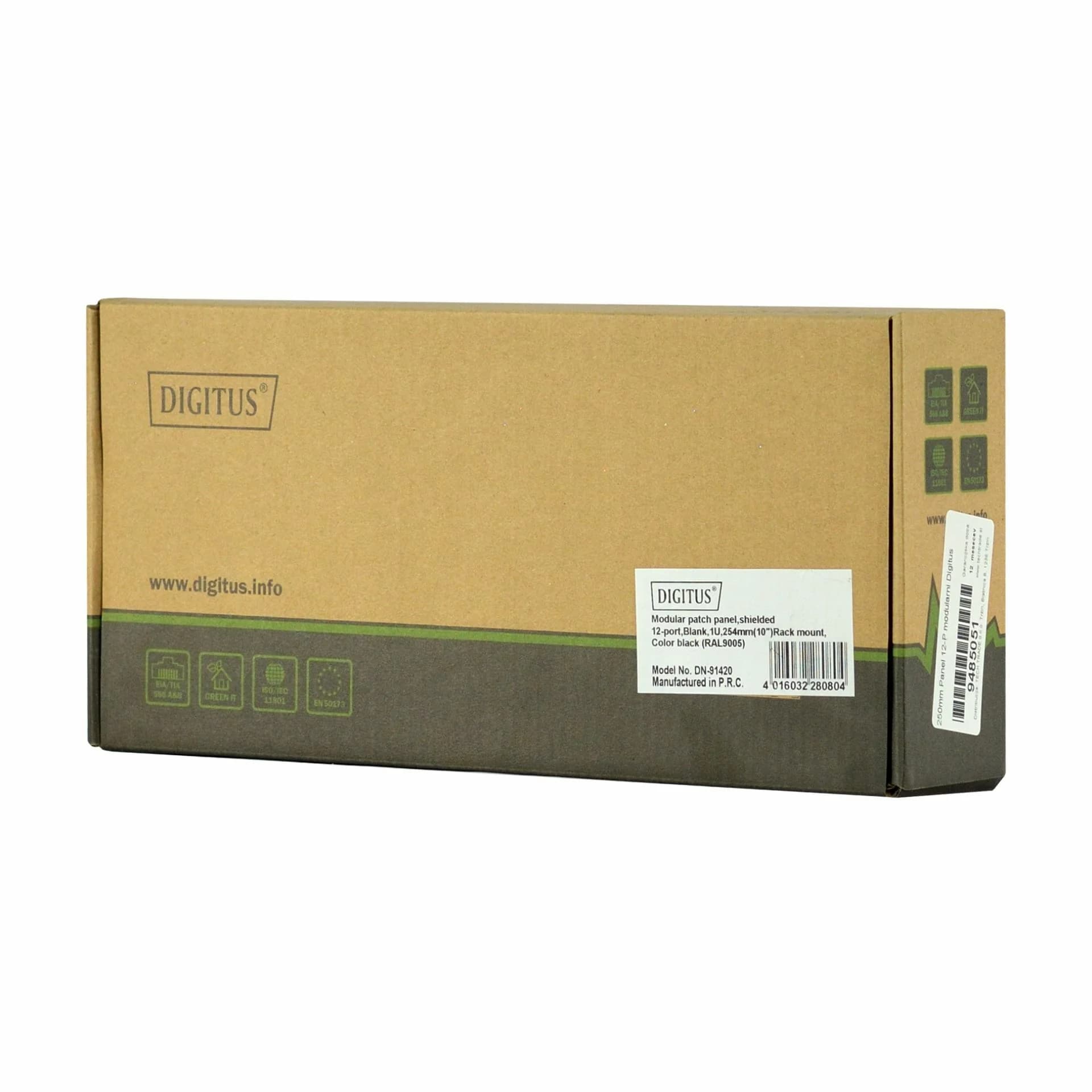 Digitus 250mm panel 12-port modularni DN-91420 - slika 3