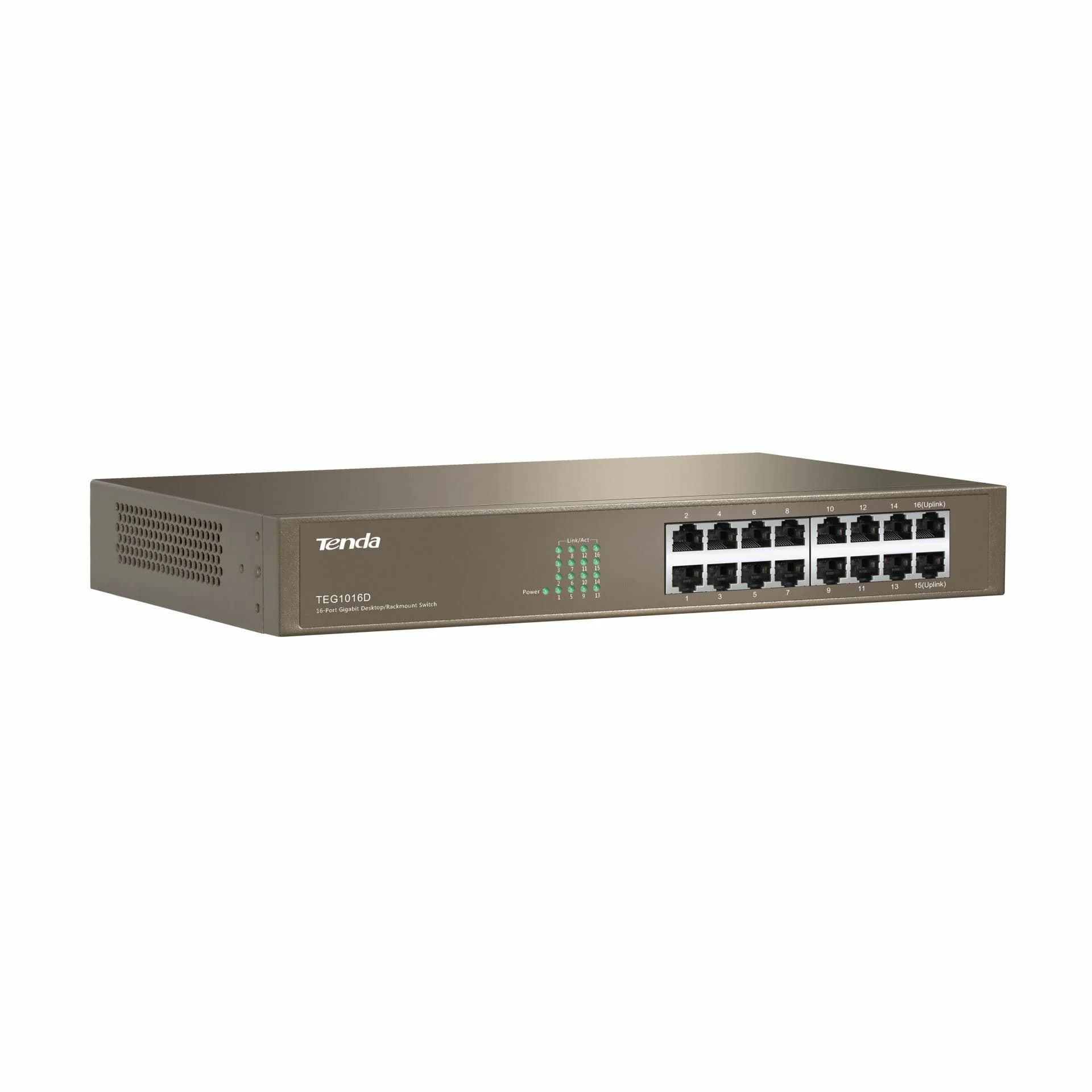 Tenda stikalo Giga 16-port rack/namizni TEG1016D - slika 3