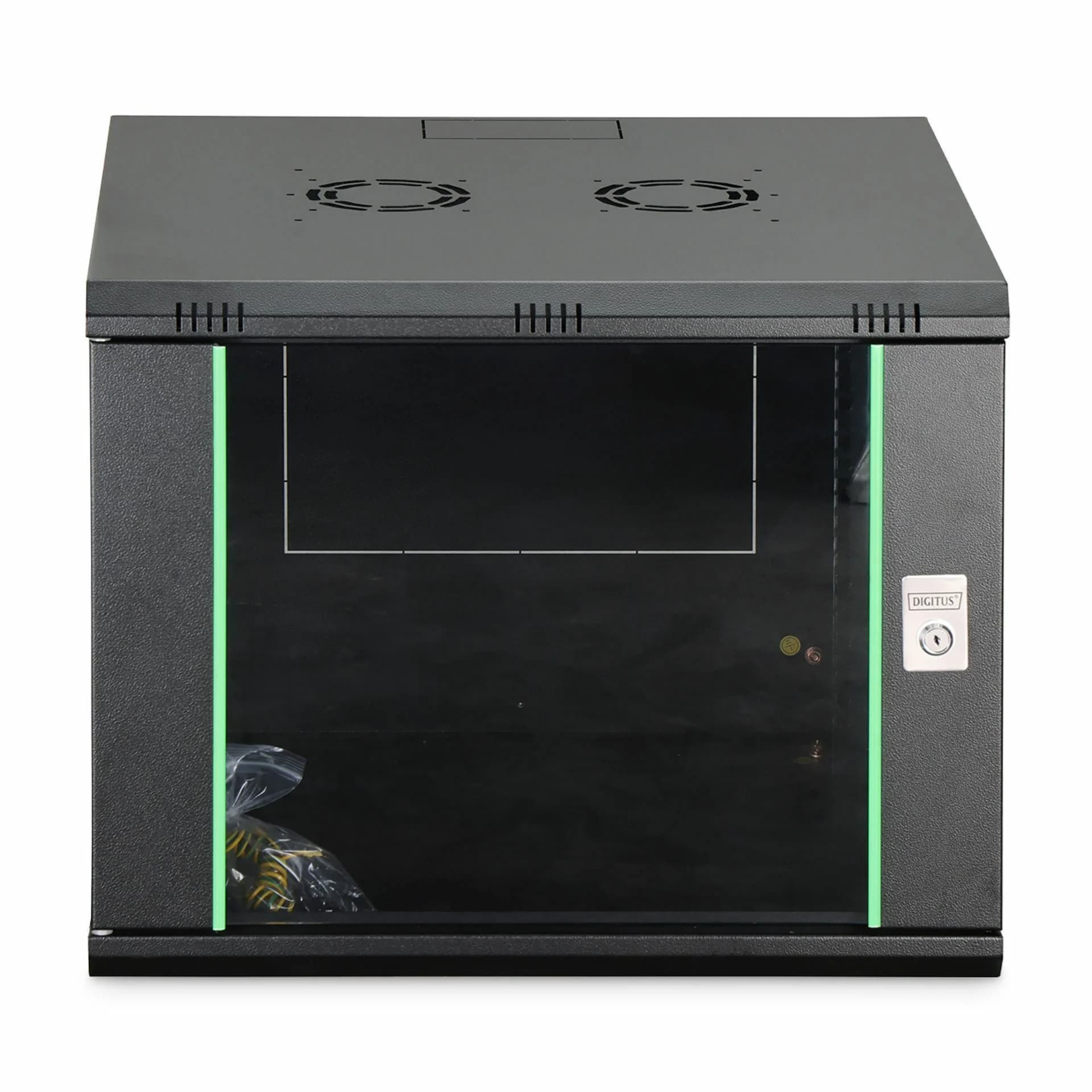 Digitus zidni kabinet  9U 505 600x600 črn sestavljen DN-19 09U-6/6-EC-SW - slika 2