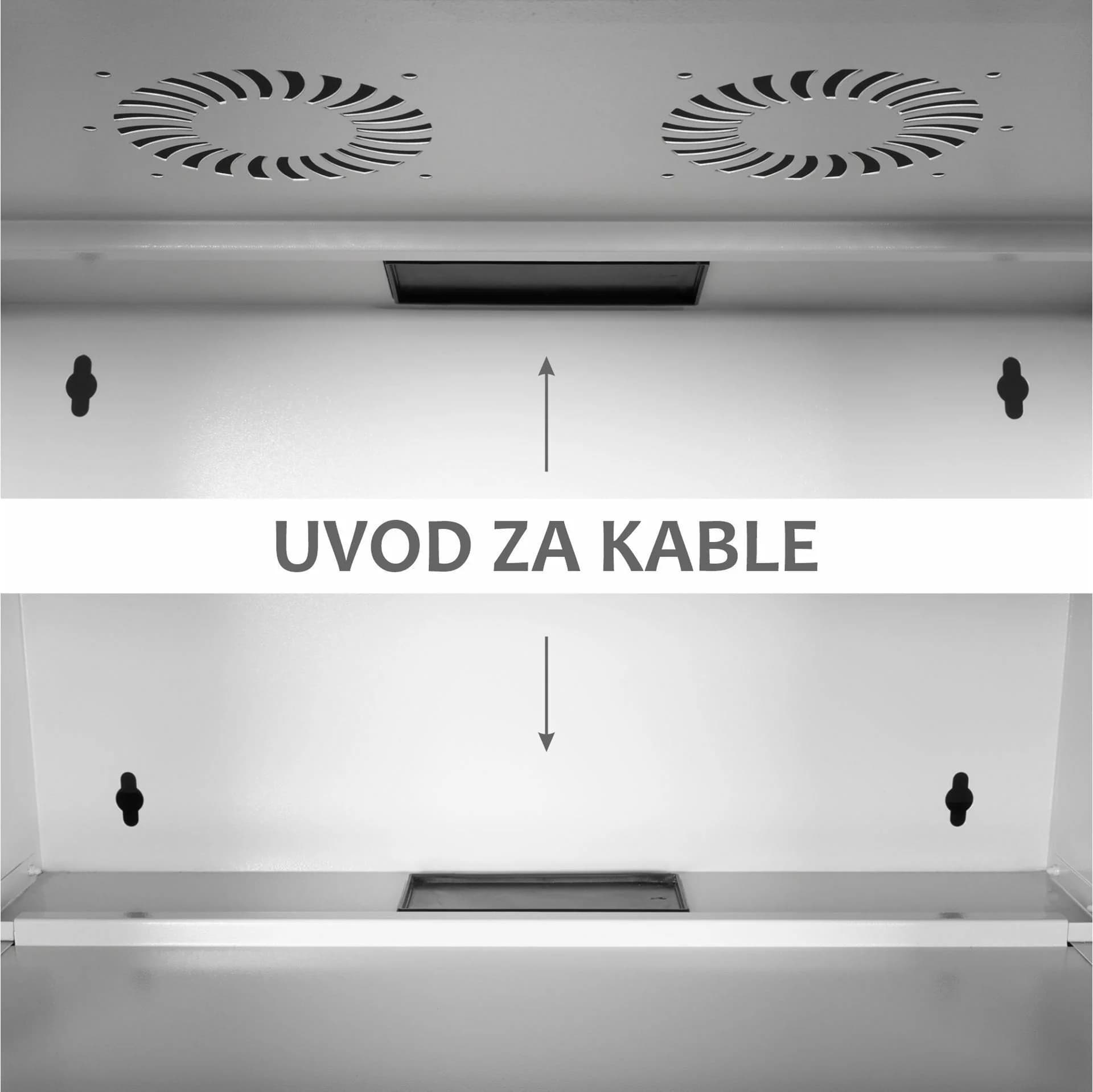 Digitus zidni kabinet 12U 595 540x400 siv DN-49206 - slika 5