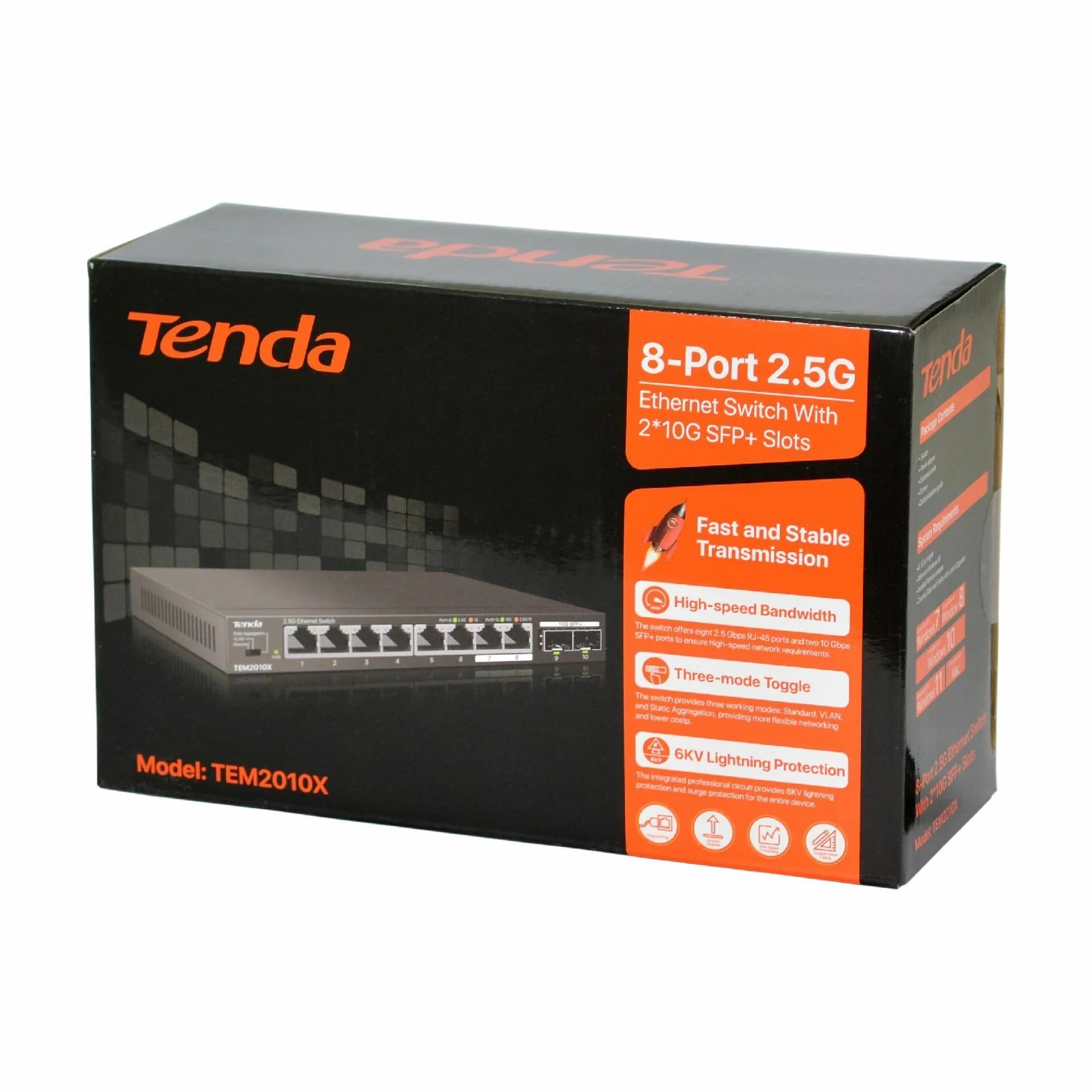 Tenda stikalo 2,5 Giga 8-port 2x SFP+ TEM2010X - slika 8
