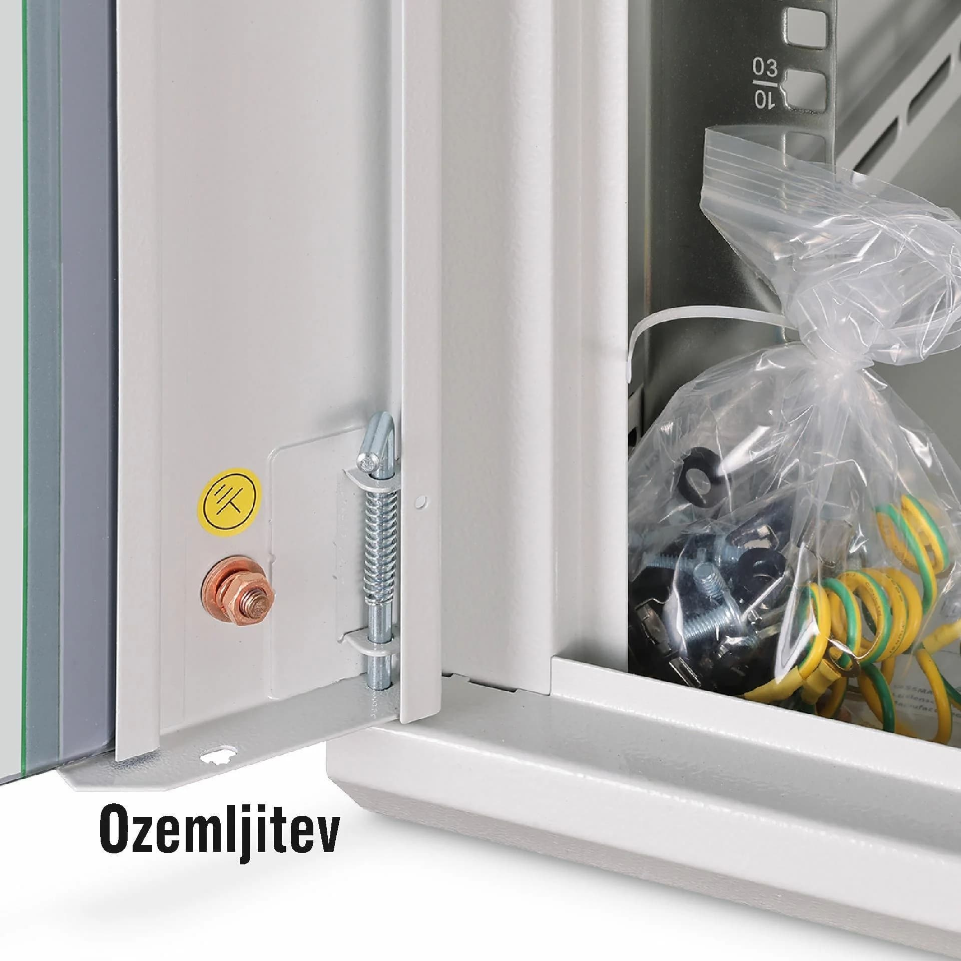 Digitus zidni kabinet 12U 638 600x600 siv sestavljen DN-19 12U-6/6-EC - slika 7