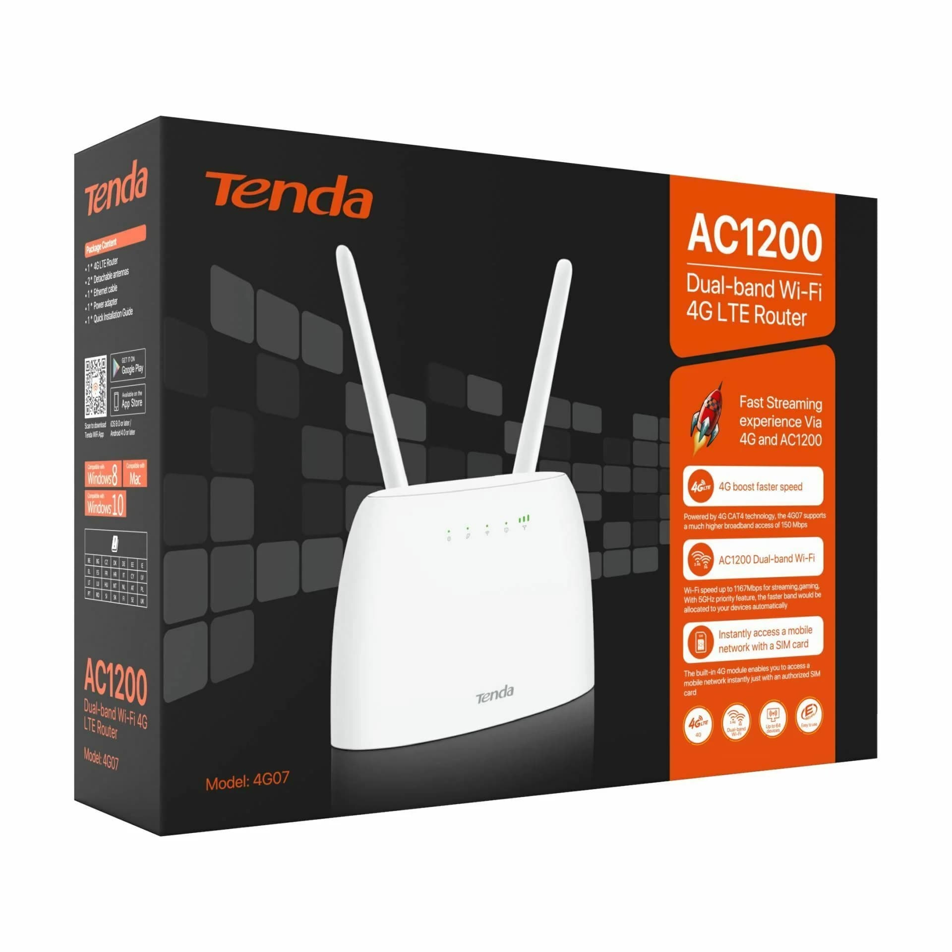 Tenda usmerjevalnik WiFi 4G LTE AC1200 4G07 - slika 4