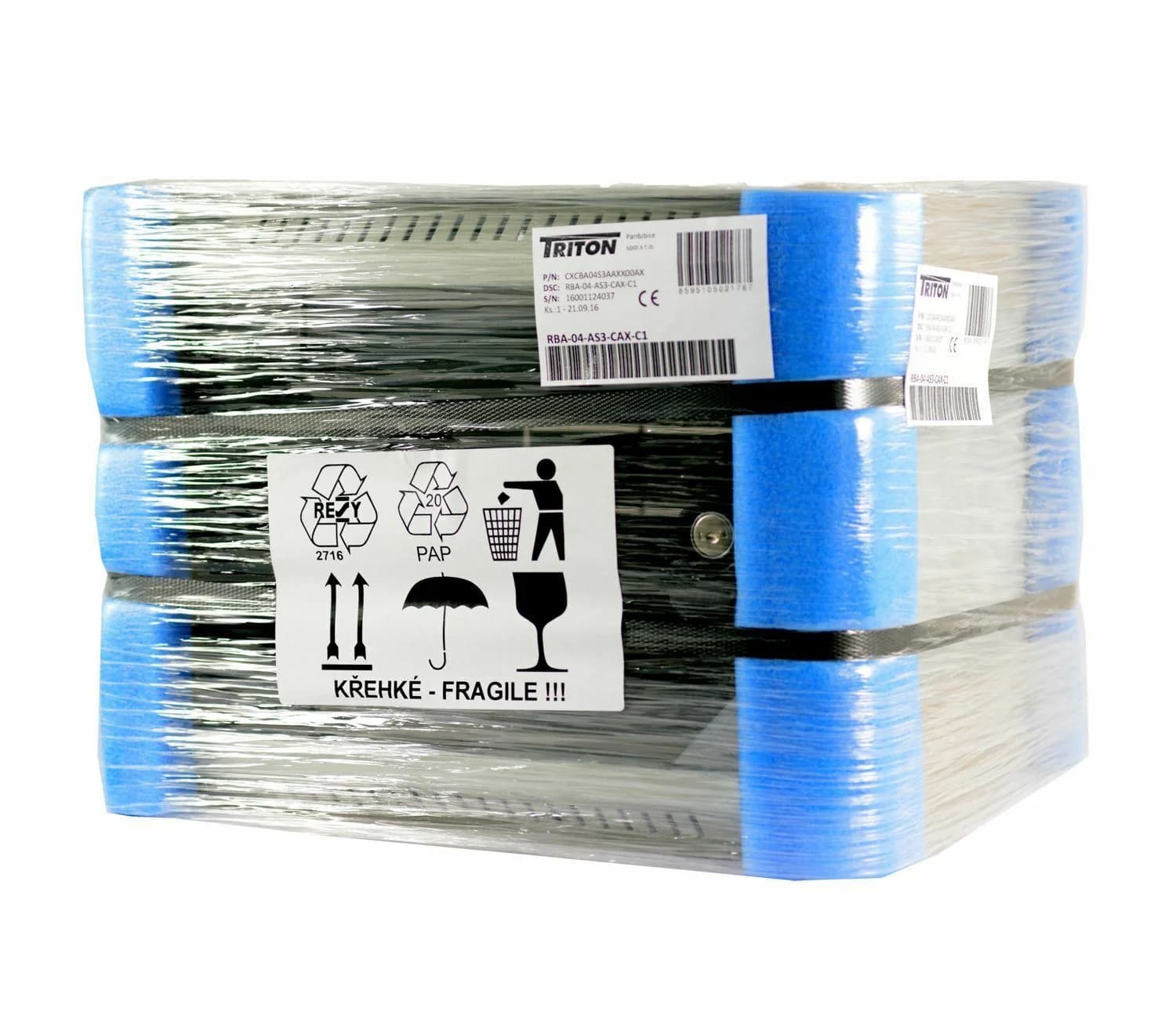 Triton Triton kabinet zidni  9U 500 600x400 siv sestavljen Zidni