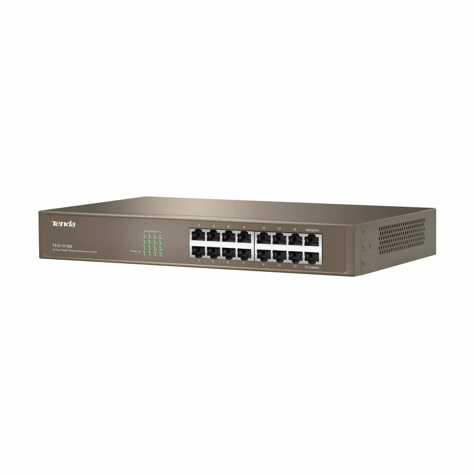 Tenda stikalo Giga 16-port rack/namizni TEG1016D - slika 2