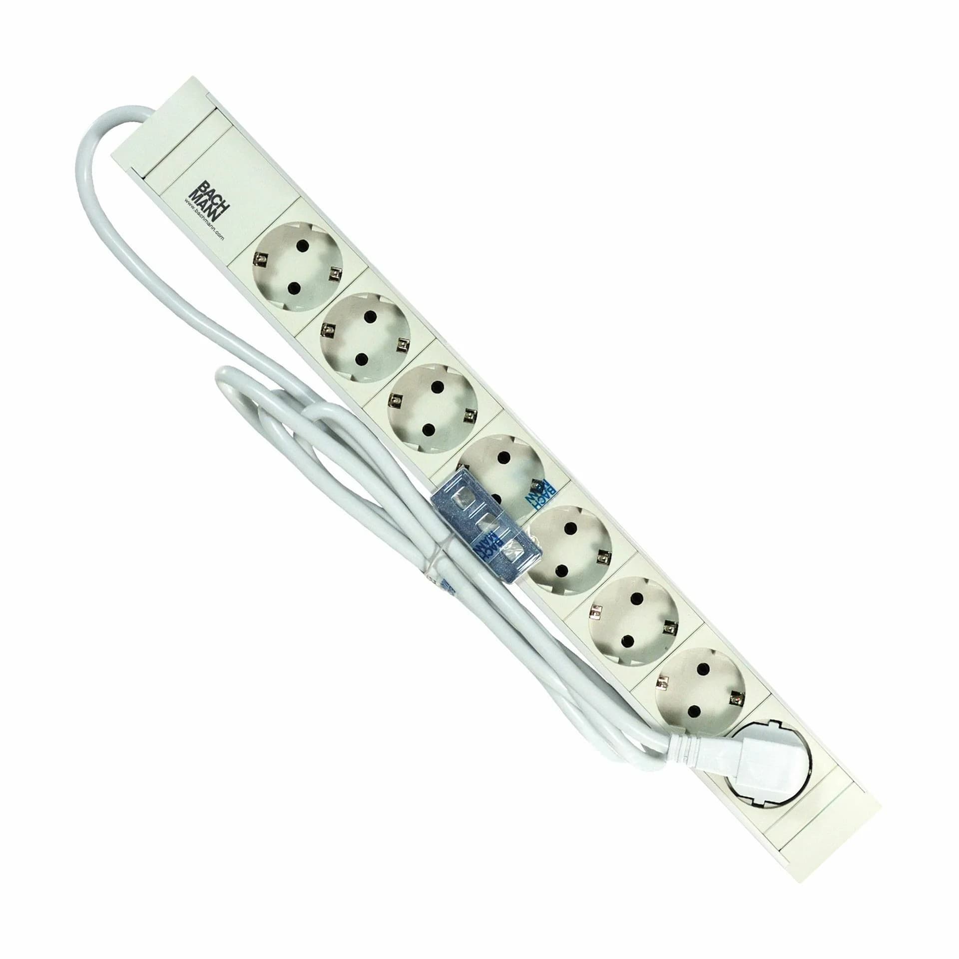 Bachmann razdelilec rack 8x250V PVC 2m siv 333.601 - slika 2