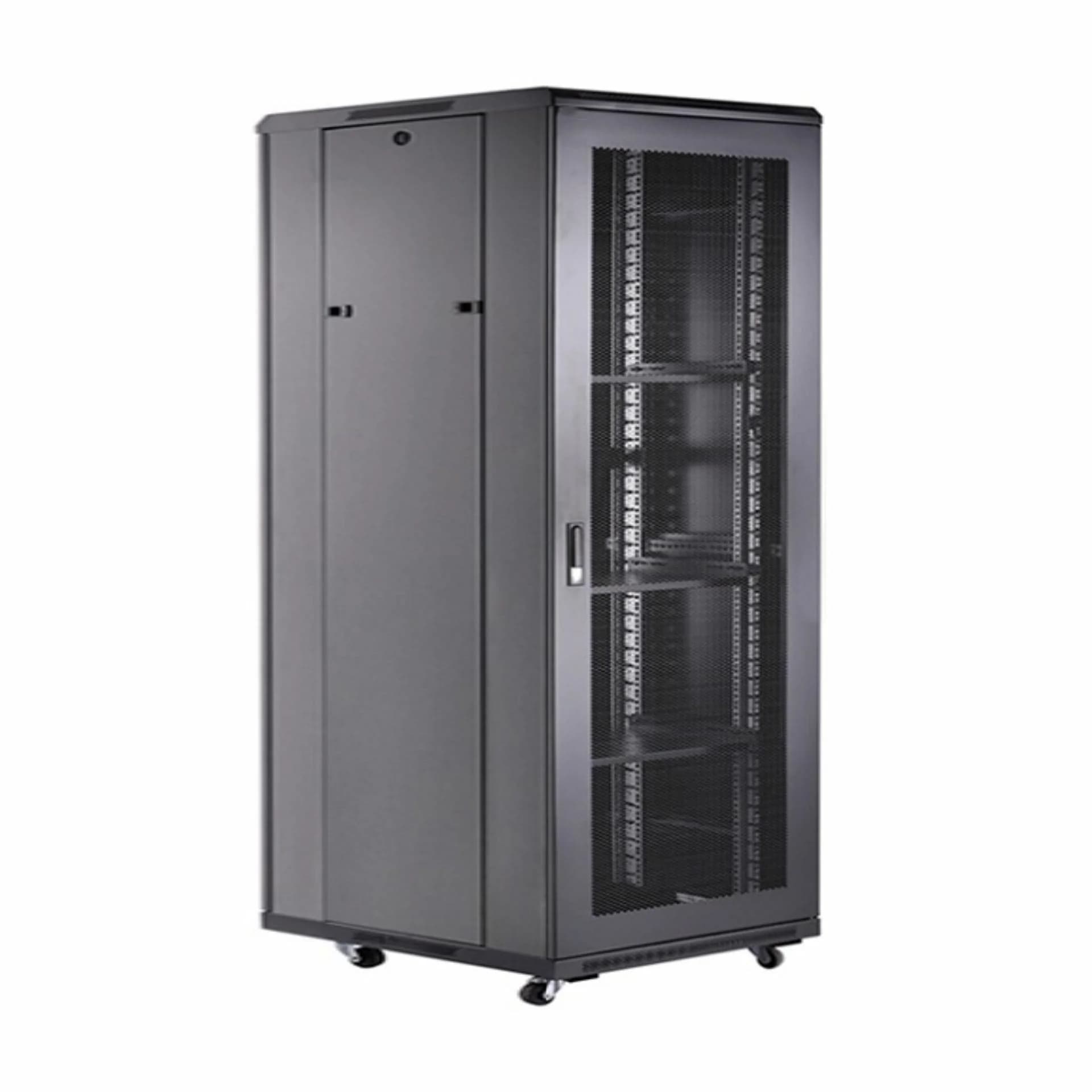 DATECH kabinet 42U 2055 800x1000 črn perf. vrata sp./zd.+polica DT3.8042.9001 - slika 2
