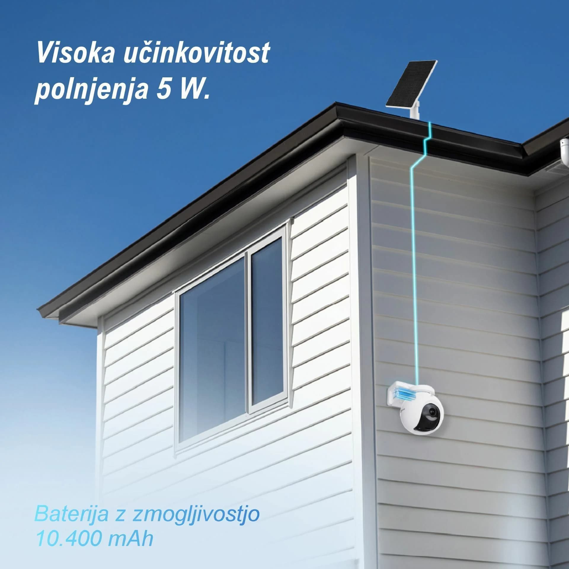 EZVIZ EZVIZ kamera 8.0MP brezžična PT HB8 4K kit+ solarni panel Kamere