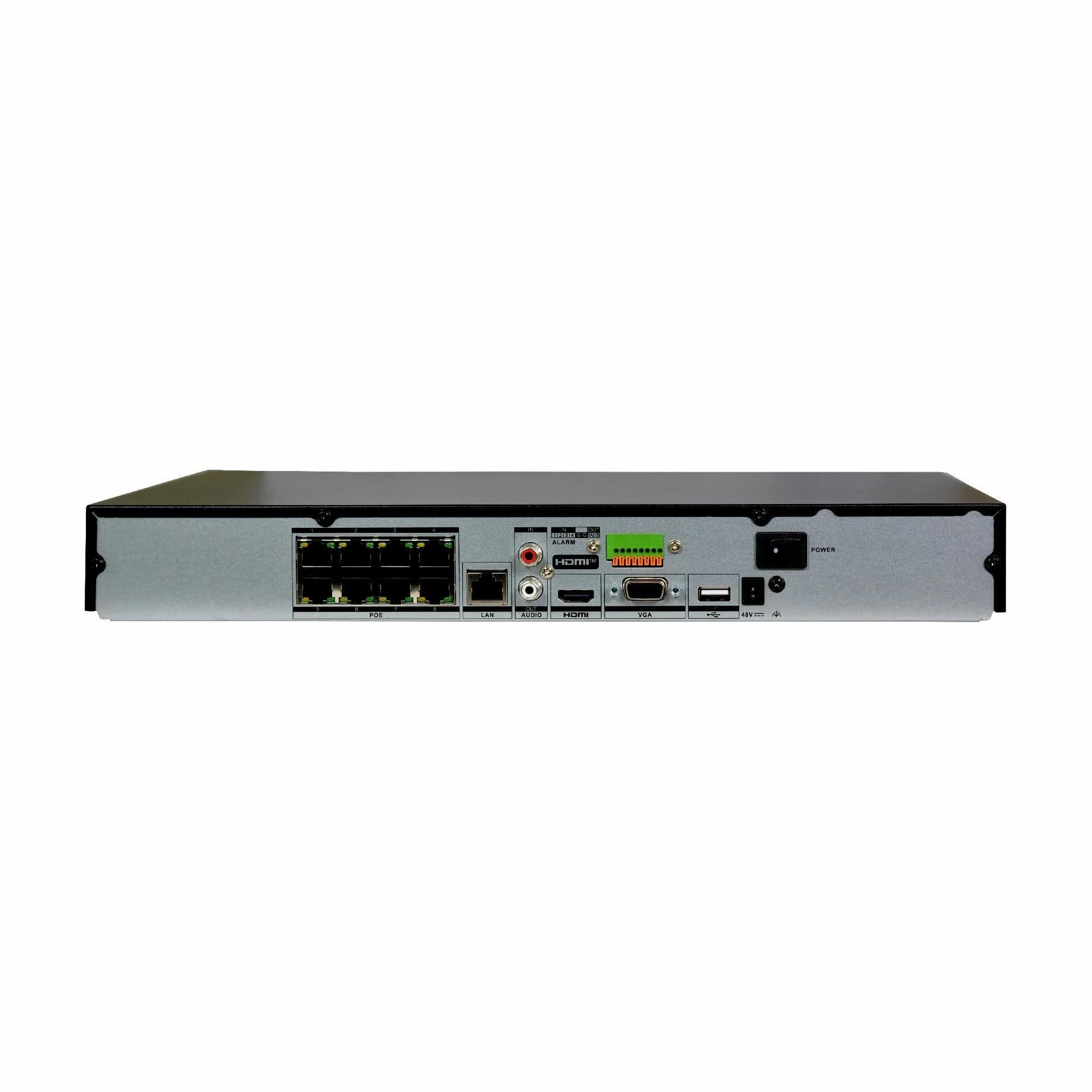 HiLook video snemalnik  8-kanalni PoE NVR IP 2xHDD NVR-208MH-K/8P - slika 2