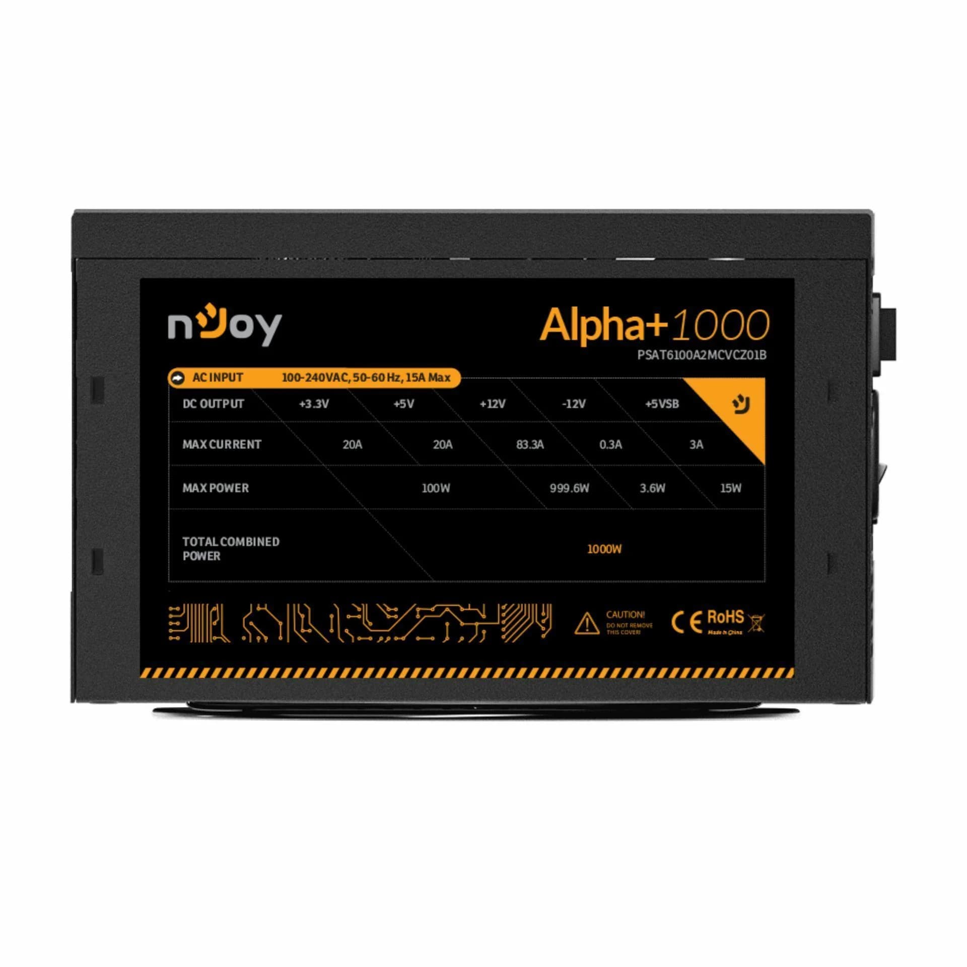 nJoy napajalnik ATX 1000W modularni GOLD PSU Alpha+ 1000 - slika 4