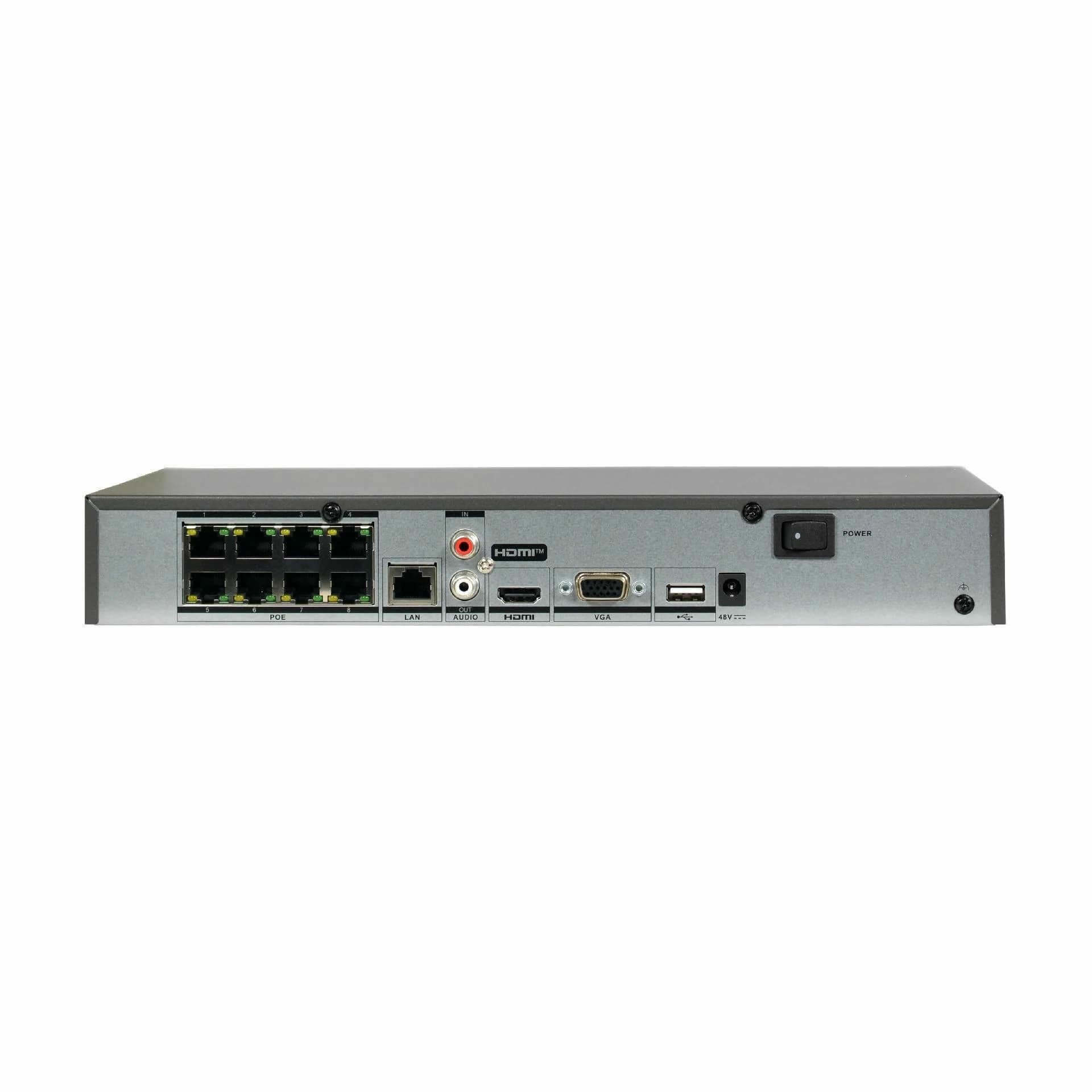 HiLook video snemalnik  8-kanalni PoE NVR IP NVR-108MH-K/8P - slika 2