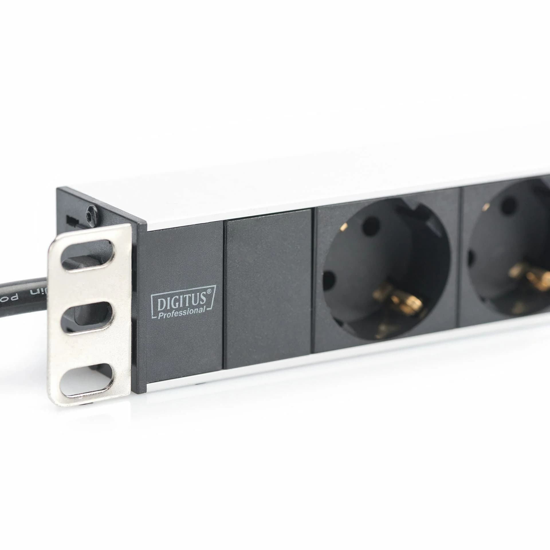 Digitus razdelilec rack 8x220V ALU črno/siv DN-95401 - slika 3