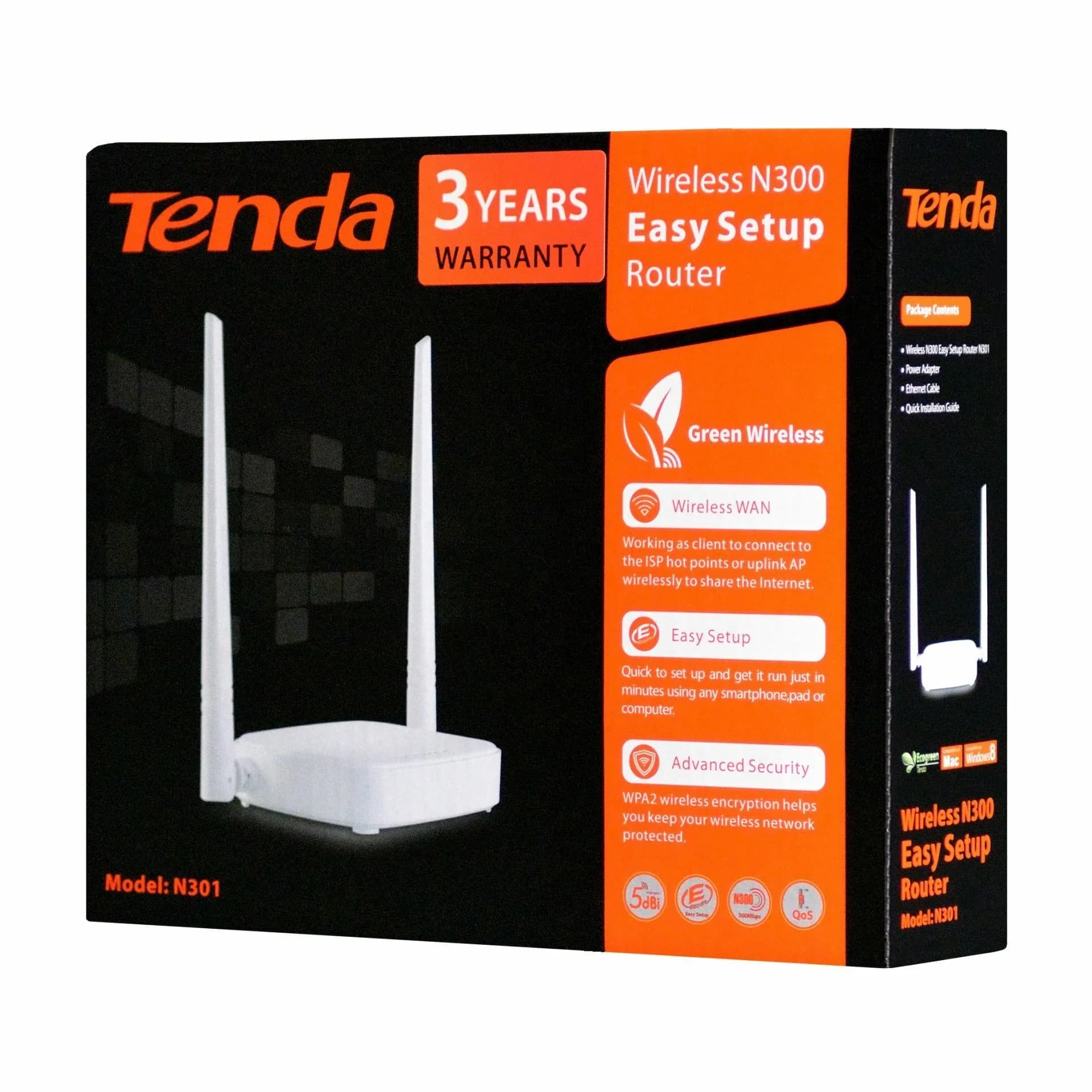 Tenda usmerjevalnik WiFi 300Mb N301 - slika 4