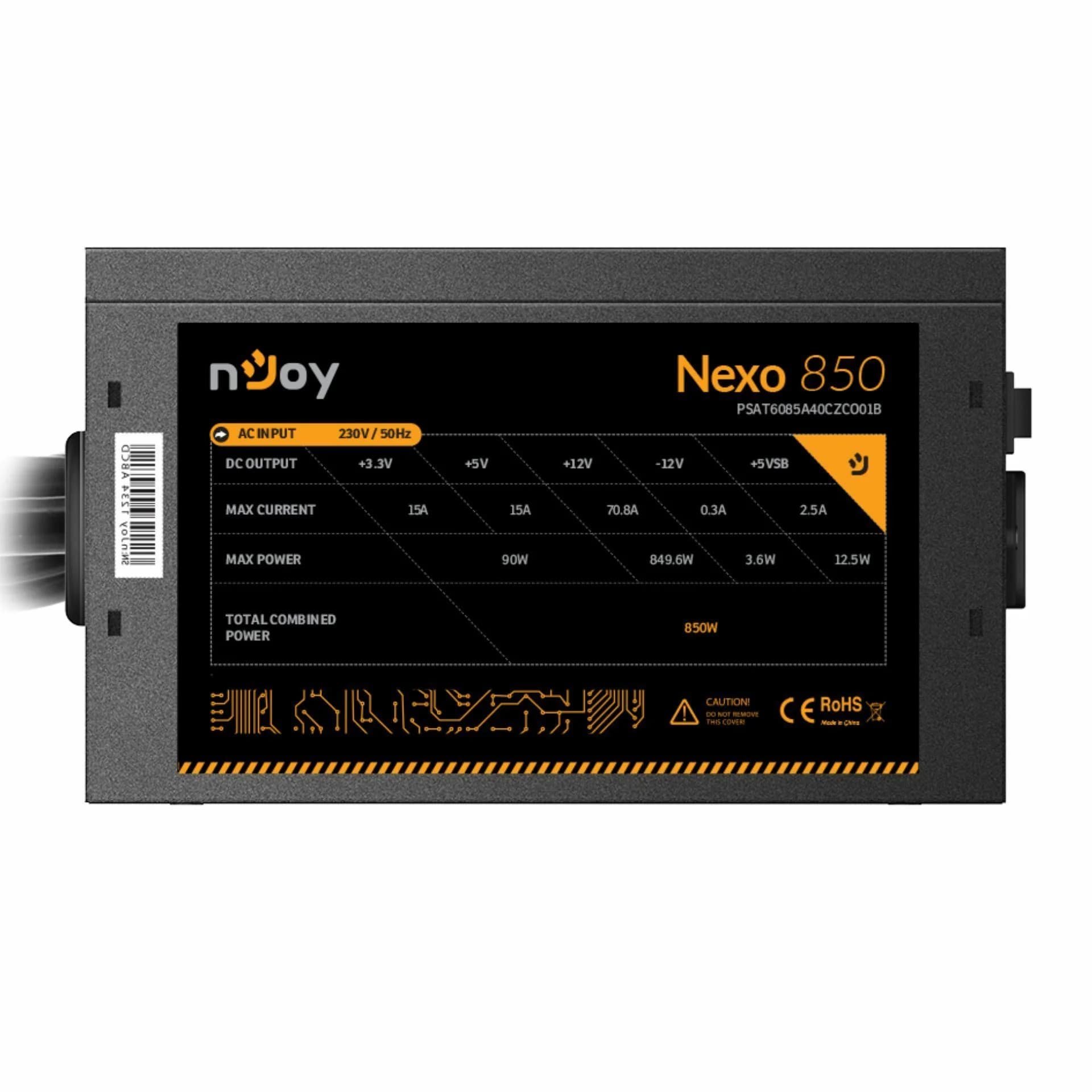nJoy napajalnik ATX  850W PSU GOLD Nexo 850 - slika 4