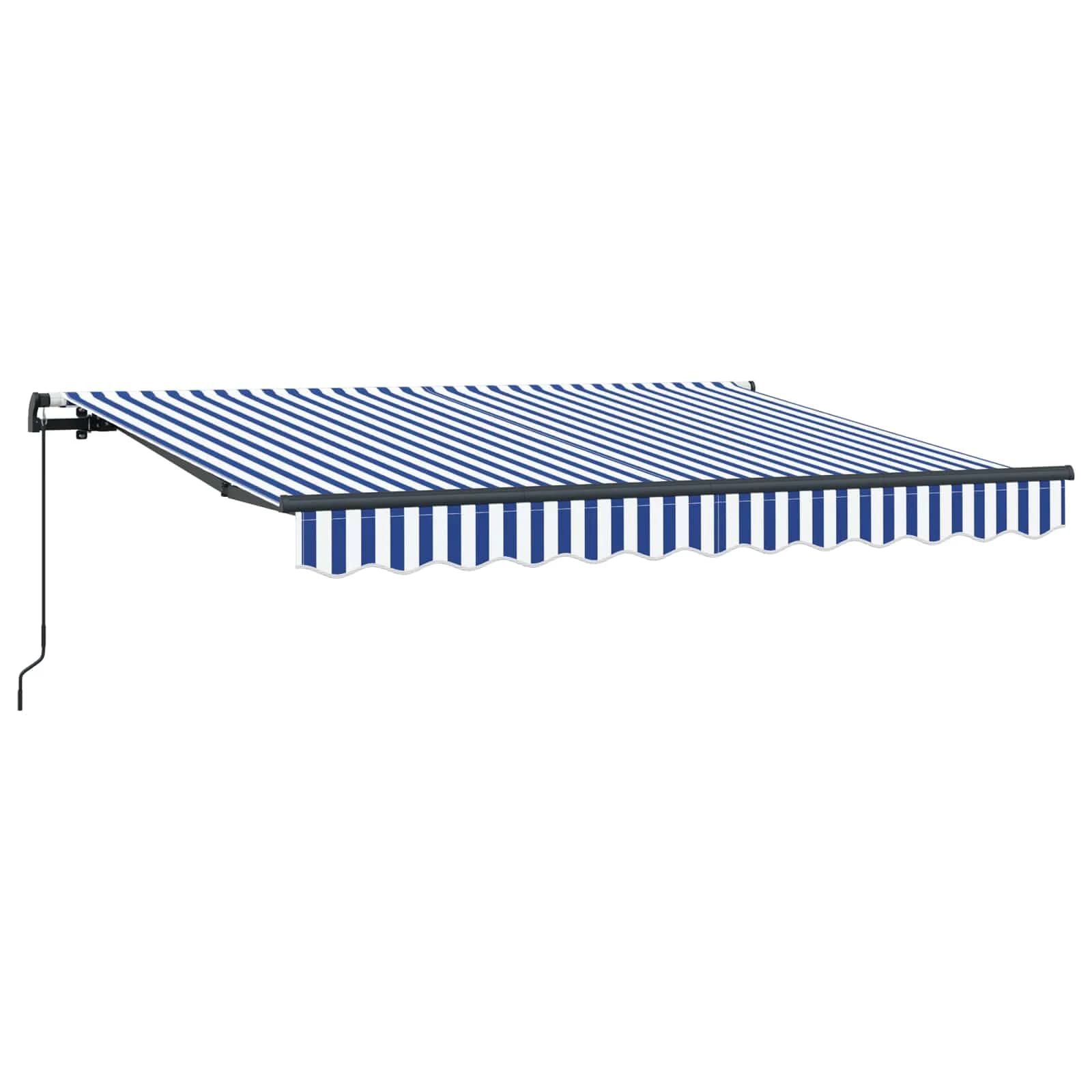 Vlečna tenda Modra 250 x 200 cm blago - slika 2
