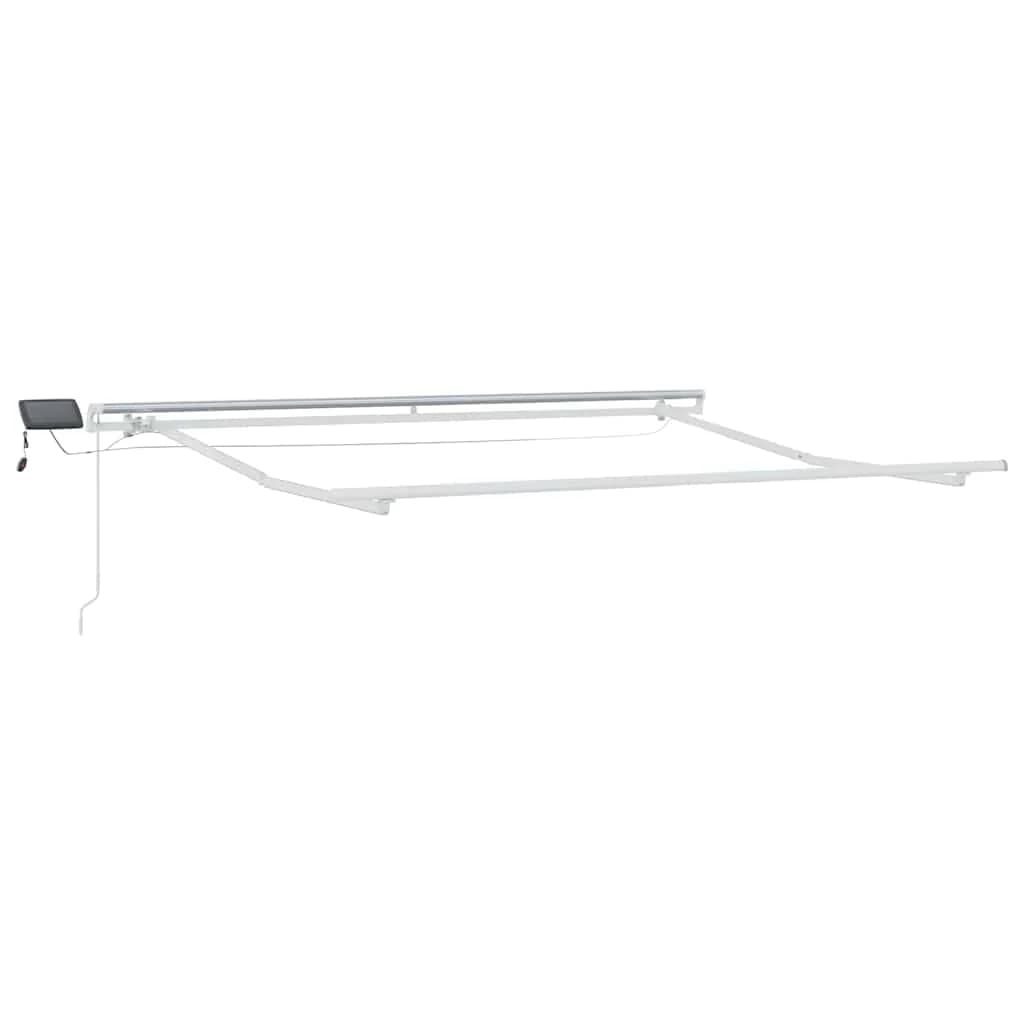 Vlečna tenda Modra in bela 350 x 250 cm Poliester in aluminij - slika 7