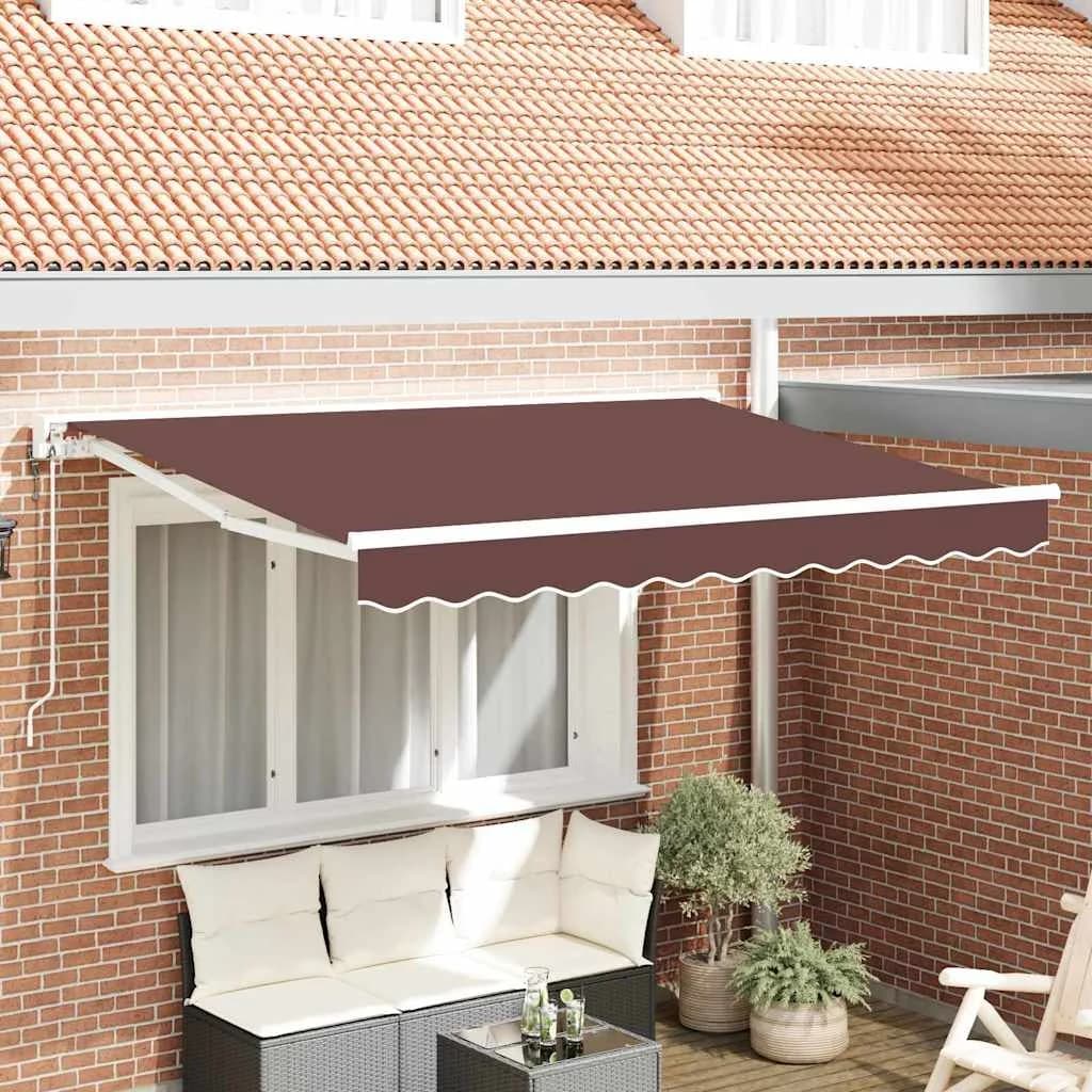 Okvir tende Rjava 250 x 200 cm Poliester s PU premazom