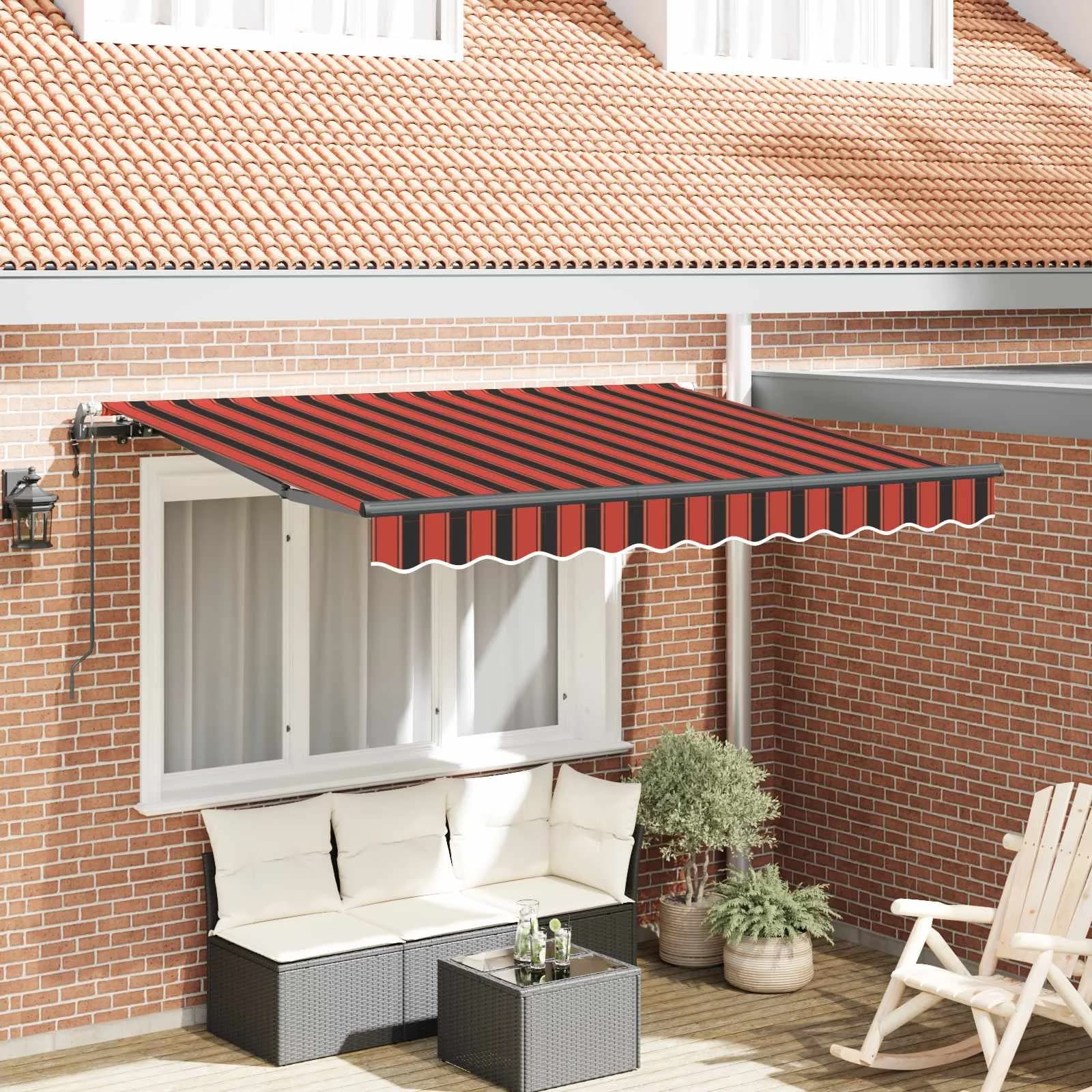 Vlečna tenda Oranžna 250 x 200 cm blago