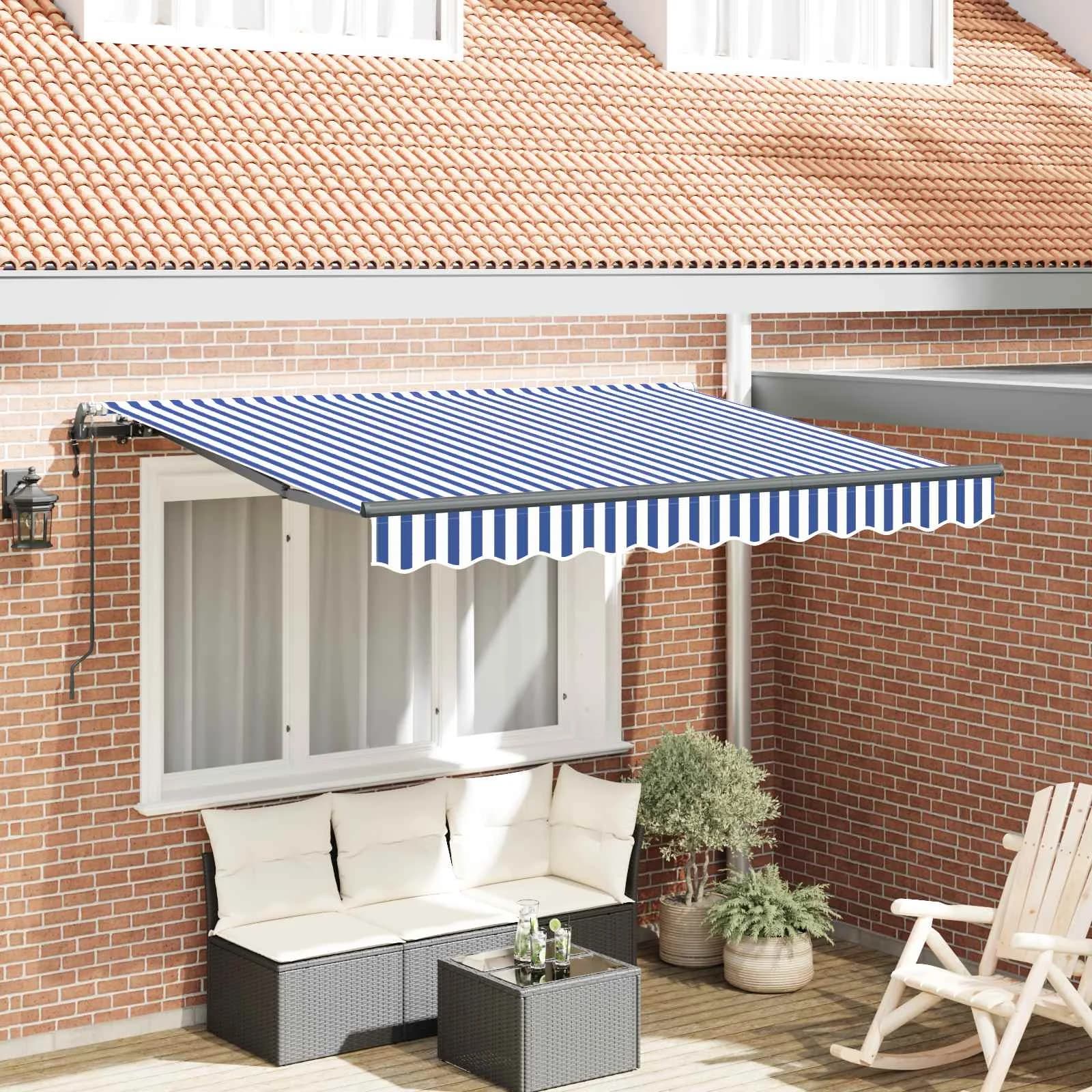 Vlečna tenda Modra 250 x 200 cm blago