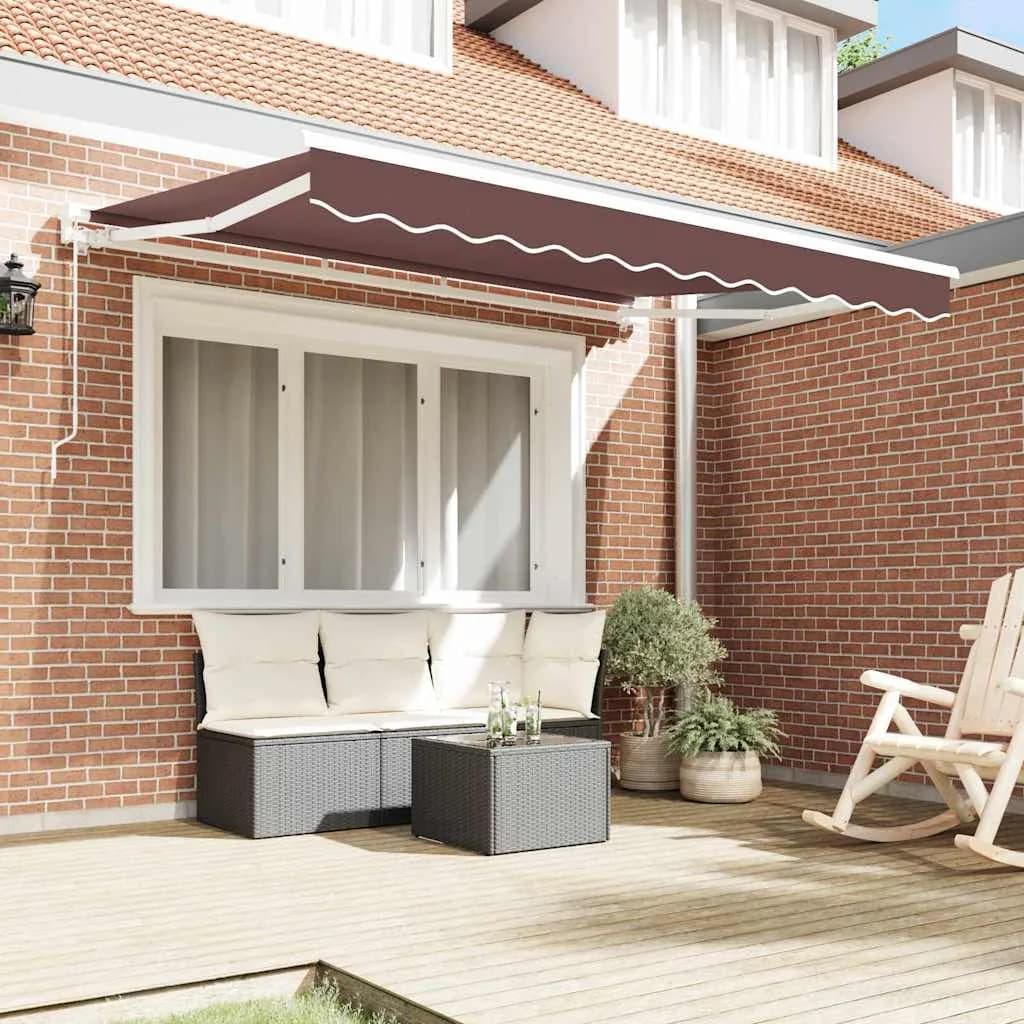 Okvir tende Rjava 250 x 200 cm Poliester s PU premazom - slika 3
