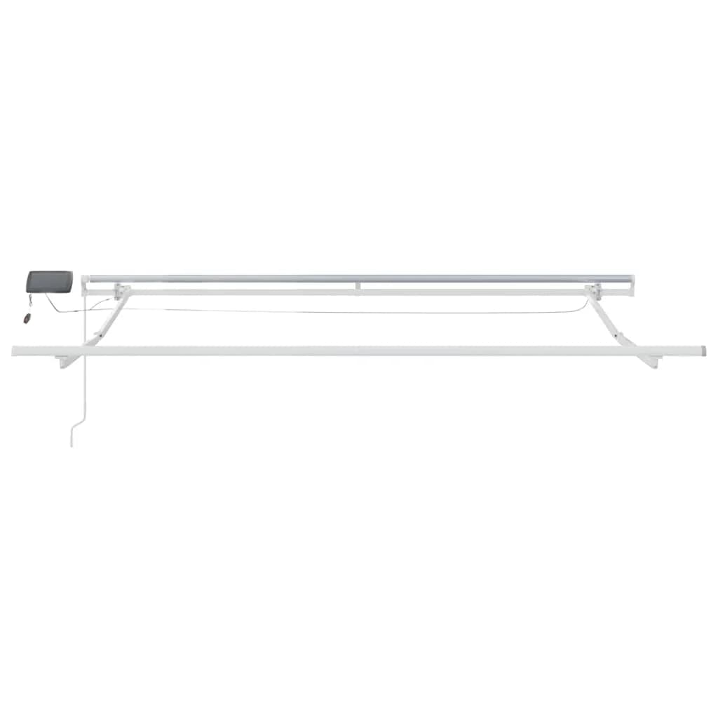 Vlečna tenda Modra in bela 350 x 250 cm Poliester in aluminij - slika 9