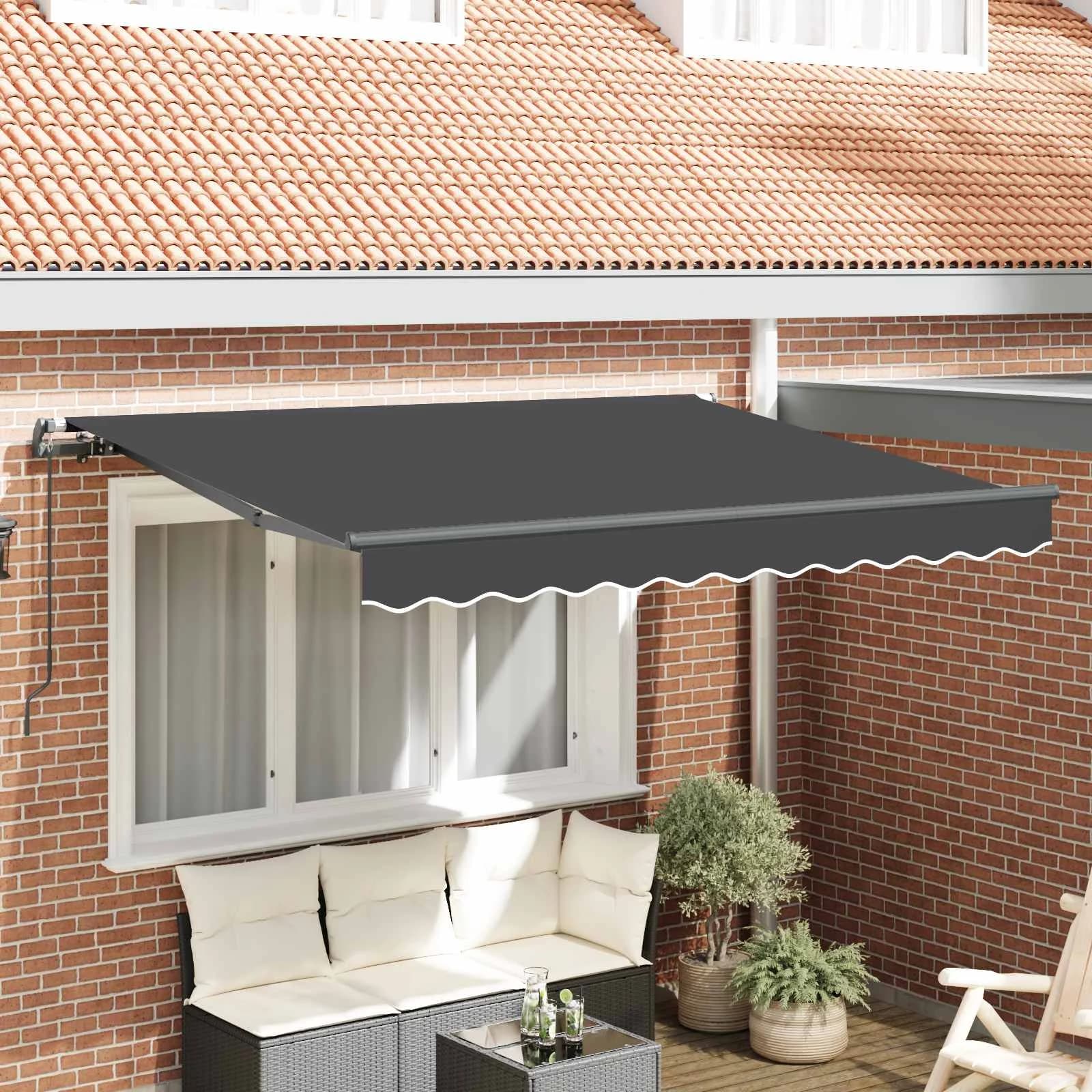 Vlečna tenda Antracit 250 x 200 cm blago