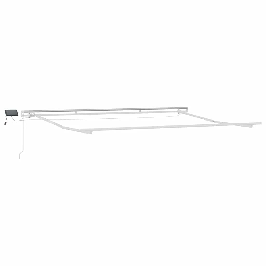 Vlečna tenda Modra in bela 450 × 300 cm Poliester in aluminij - slika 7