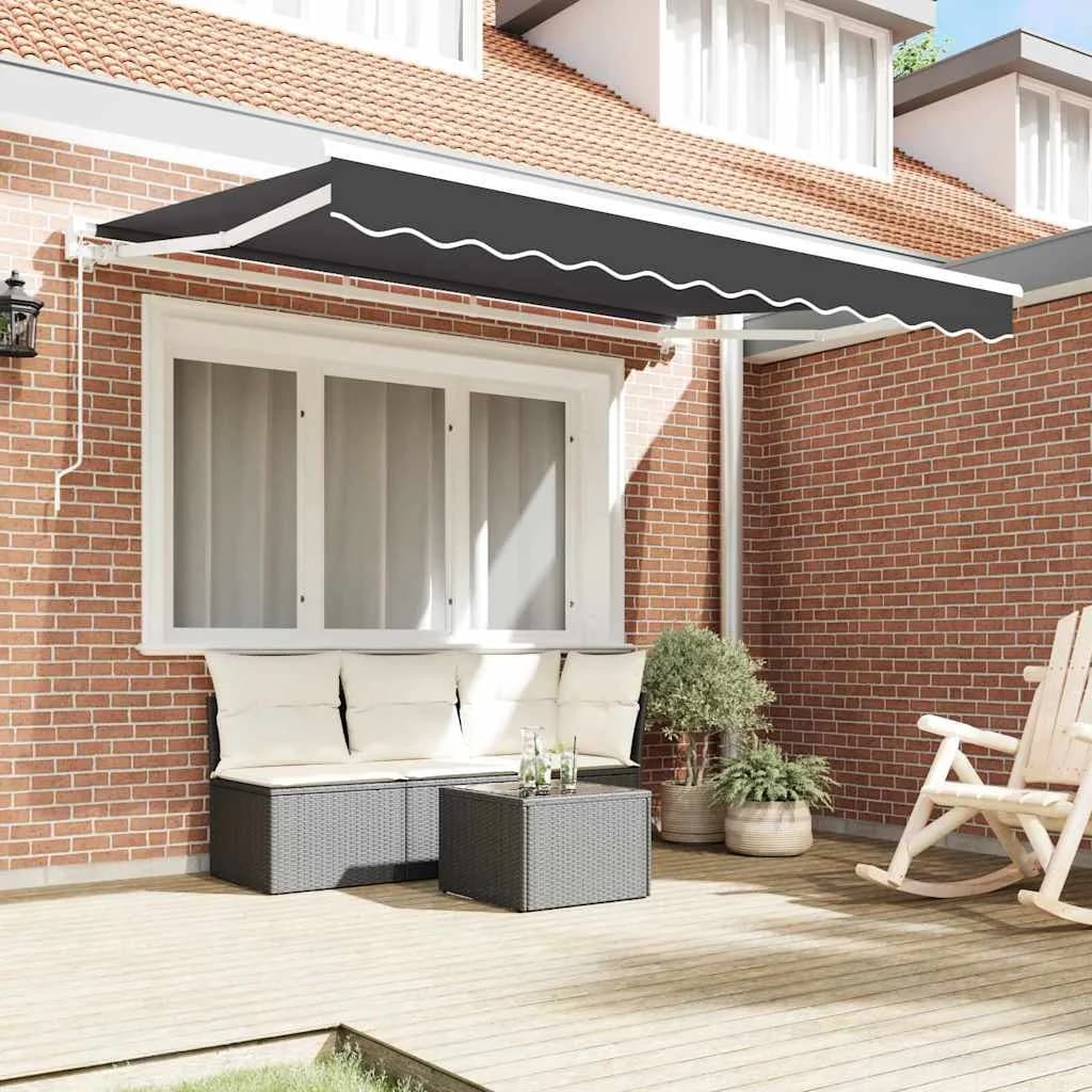 Okvir tende Antracit 250 x 200 cm Poliester s PU premazom - slika 3