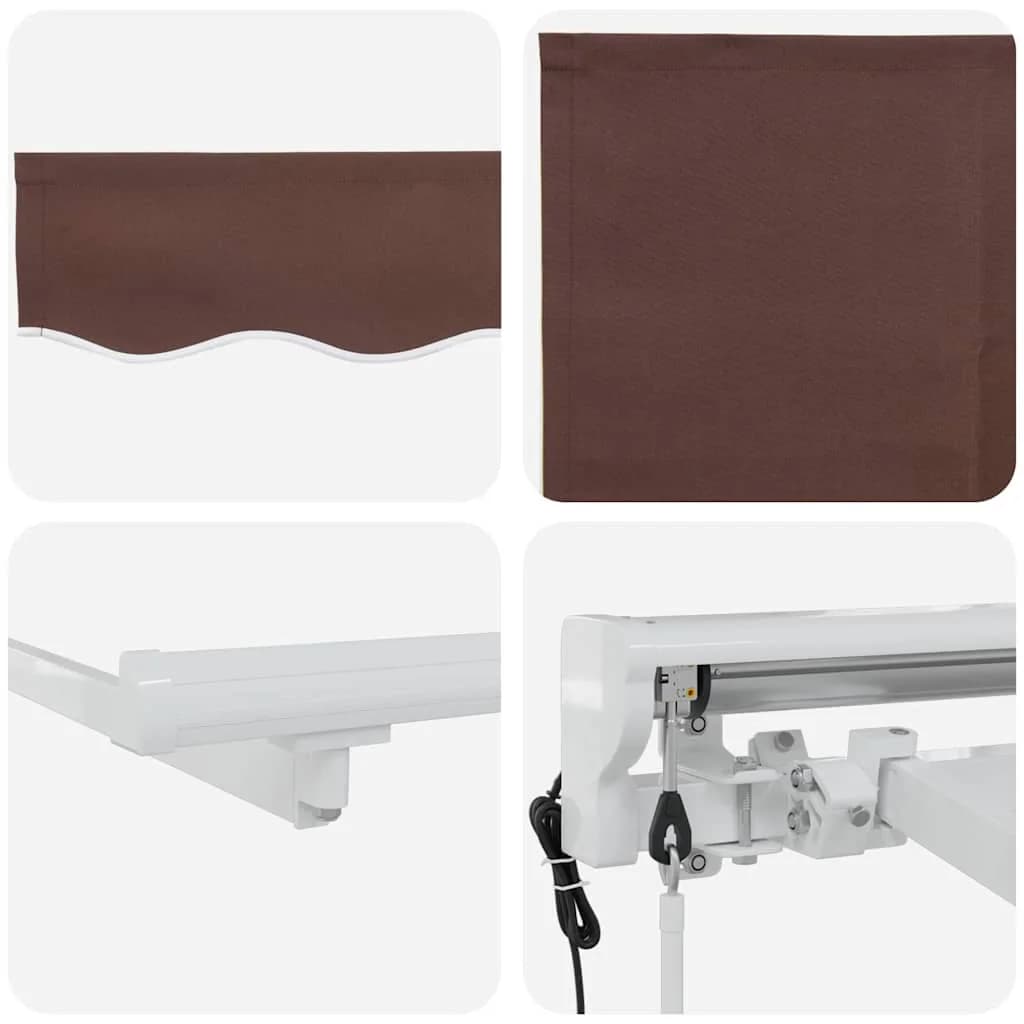 Okvir tende Rjava 250 x 200 cm Poliester s PU premazom - slika 8