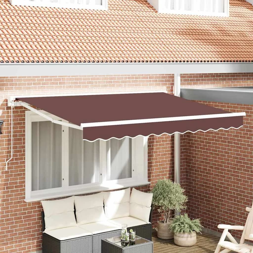 Okvir tende Rjava 250 x 200 cm Poliester s PU premazom