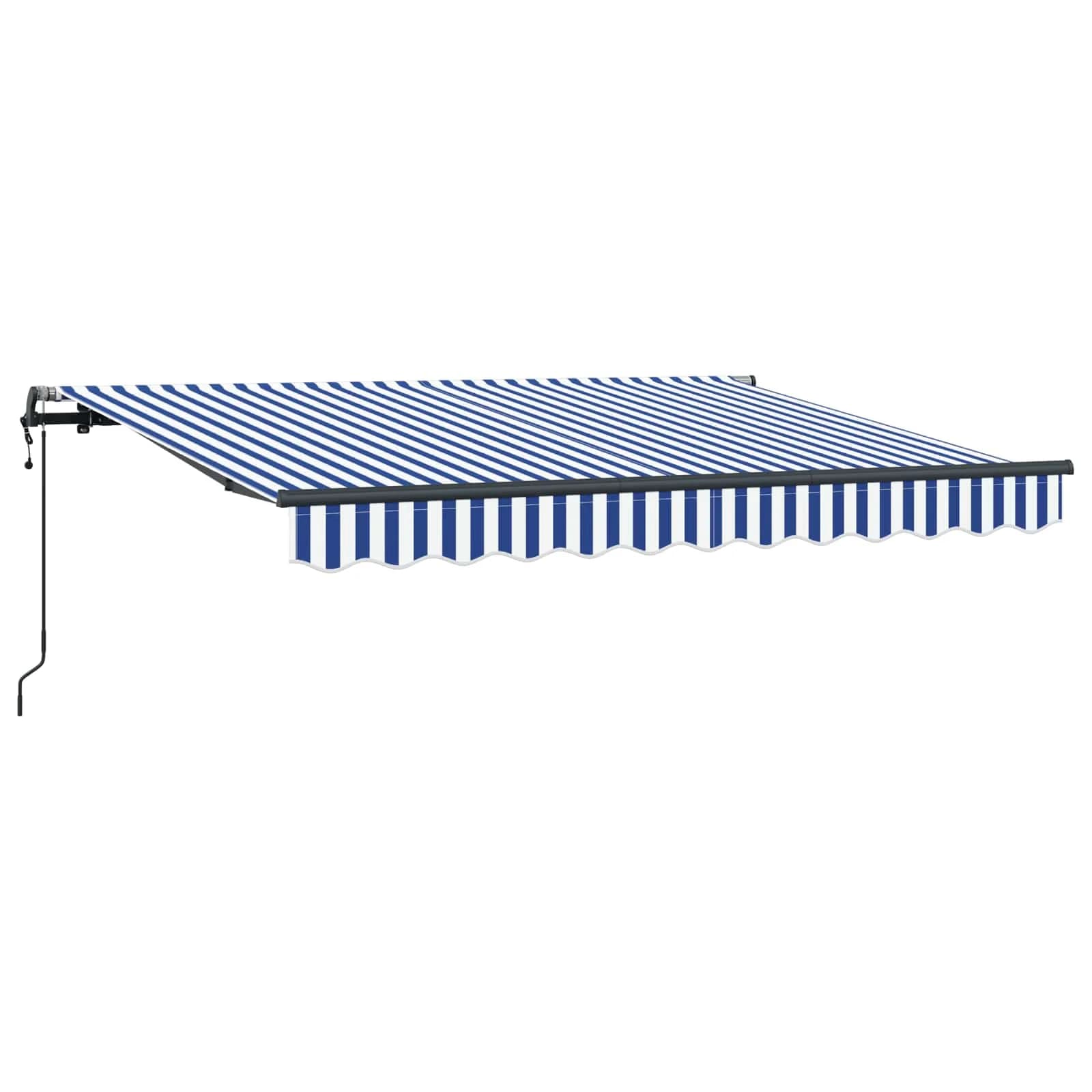 Vlečna tenda Modra 250 x 200 cm blago - slika 2