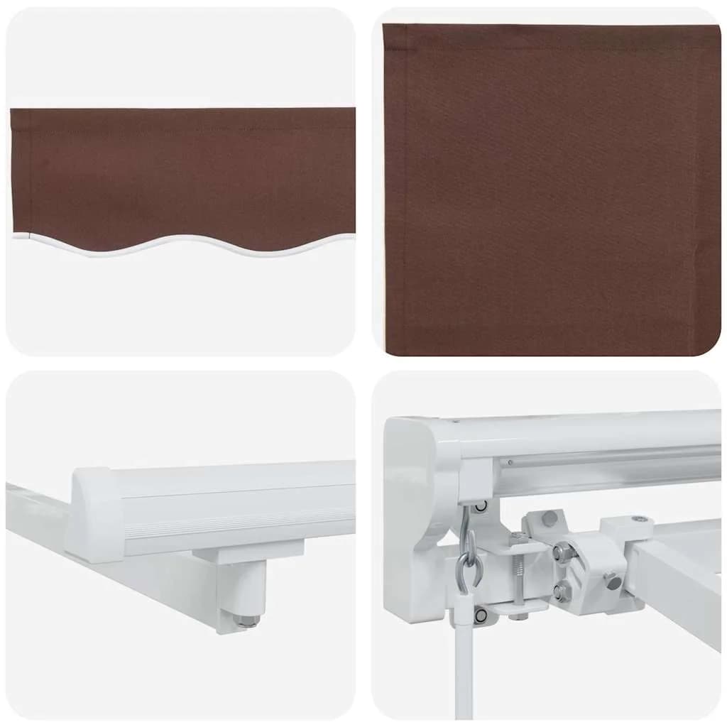 Okvir tende Rjava 250 x 200 cm Poliester s PU premazom - slika 8